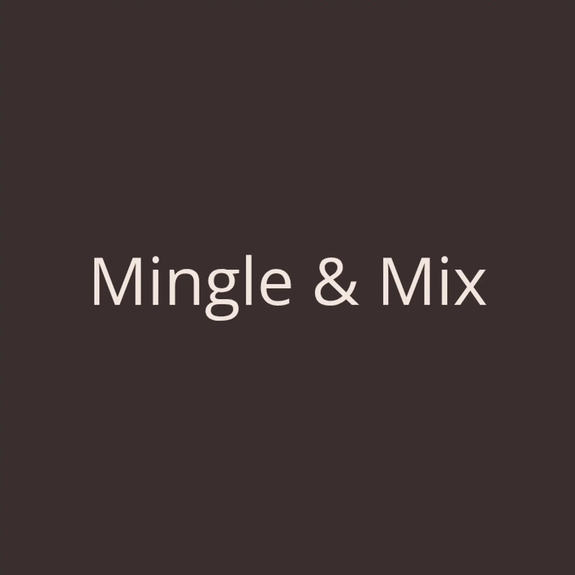 Mingle & Mix logo for creative bakery