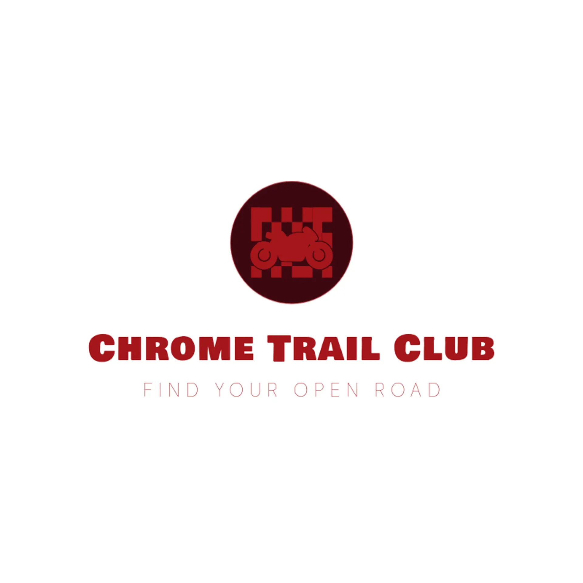 Chrome Trail Club logo for motorcycle