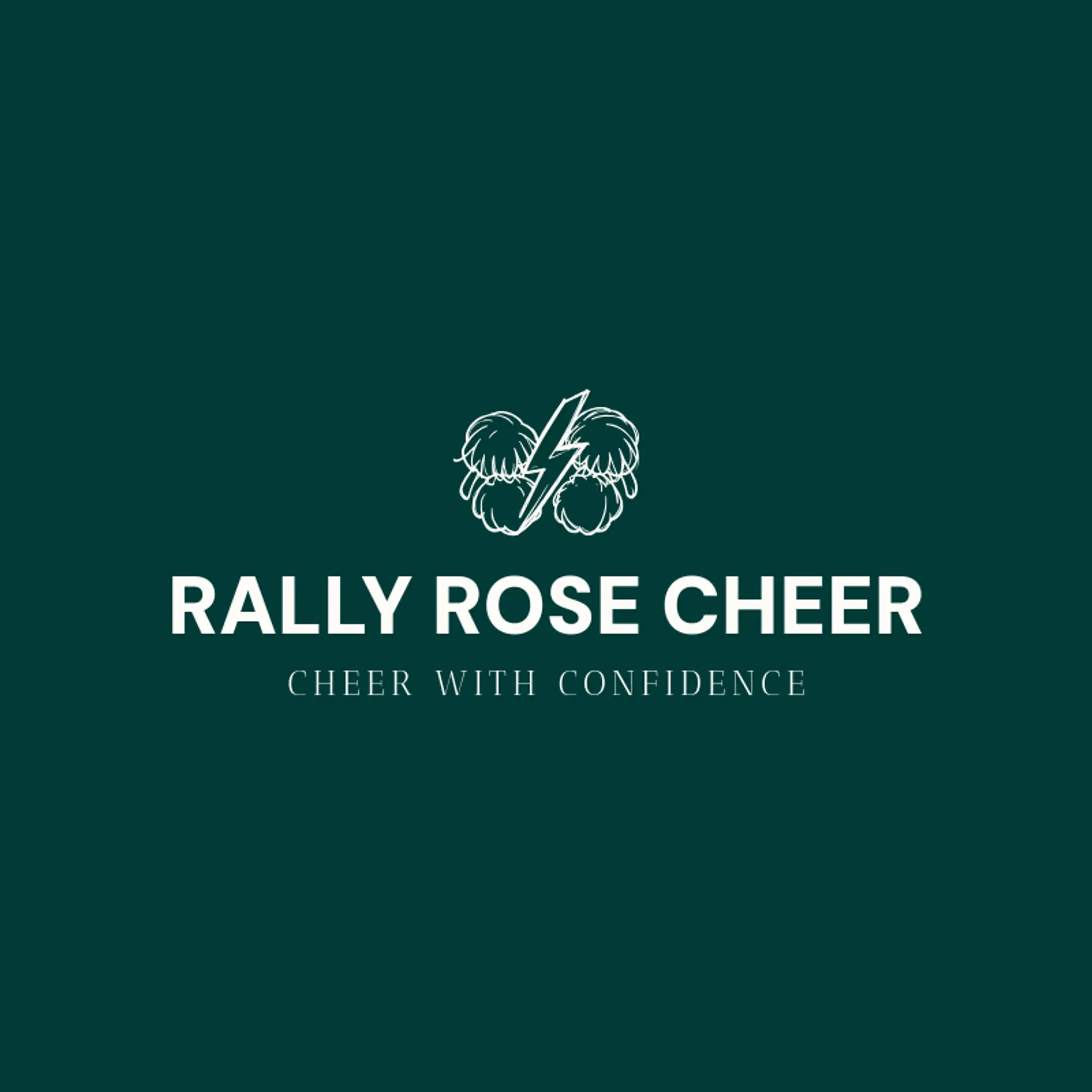 Rally Rose Cheer logo for cheerleading