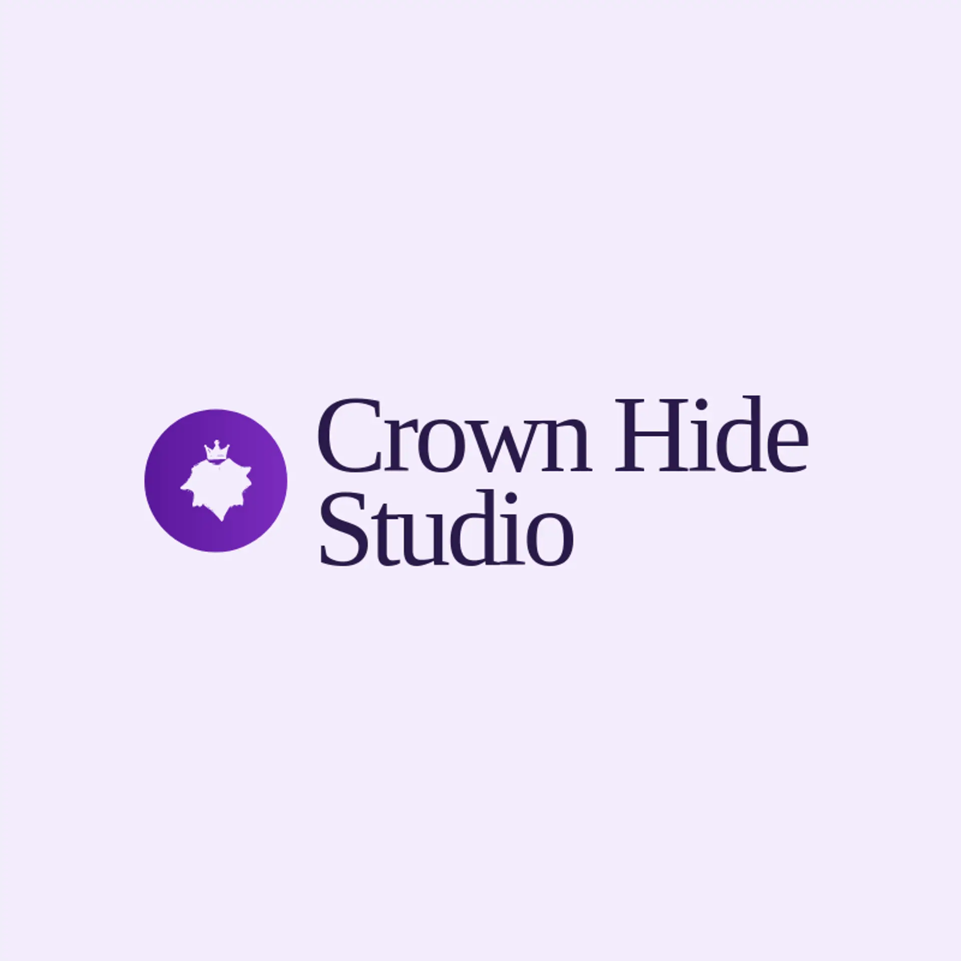 Crown Hide Studio logo for leather