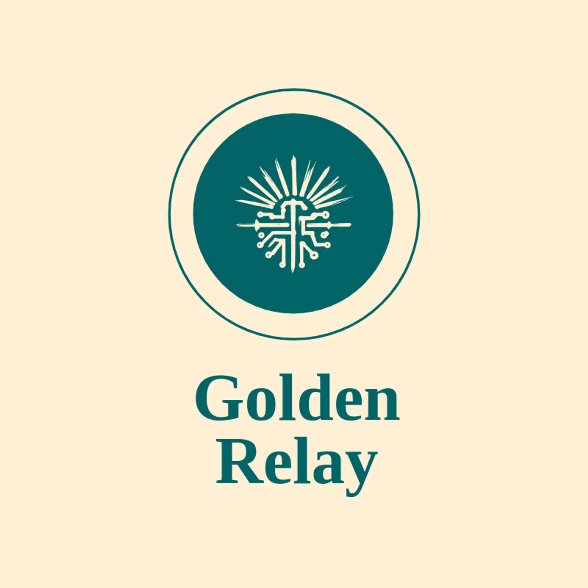 Golden Relay logo for electronics