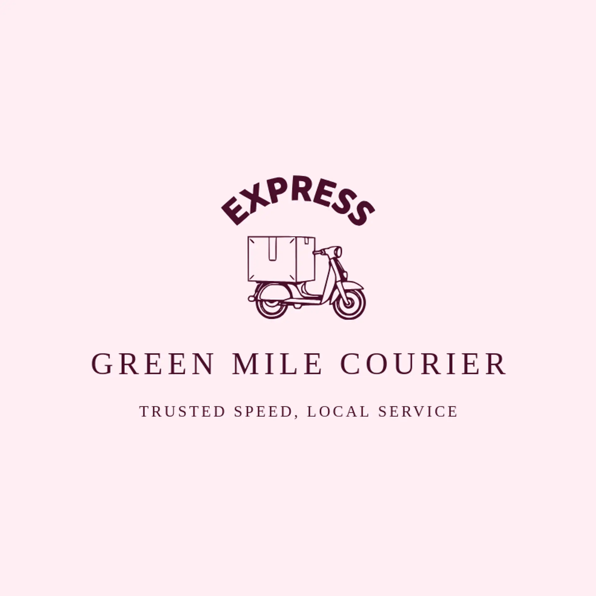 Green Mile Courier logo for express