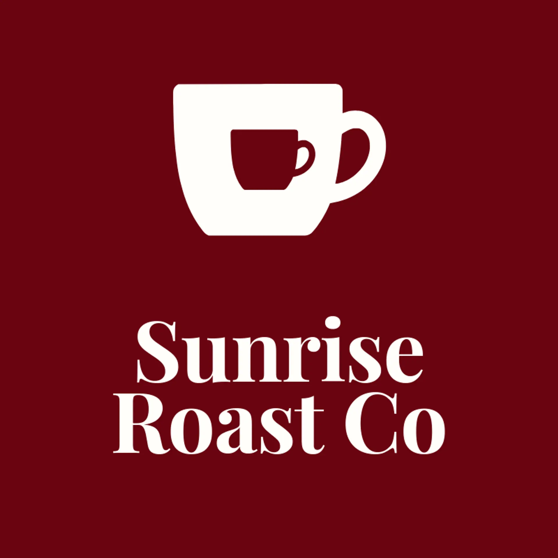 Sunrise Roast Co logo for coffee