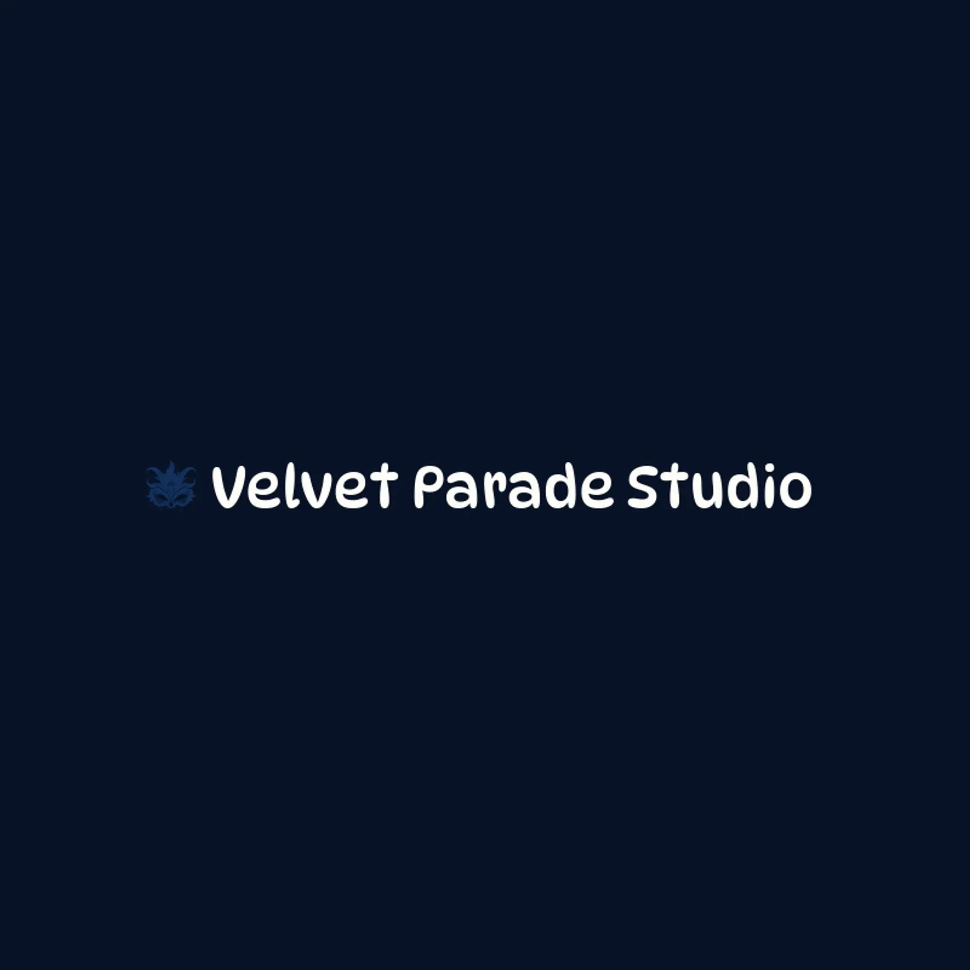 Velvet Parade Studio logo for mardi gras