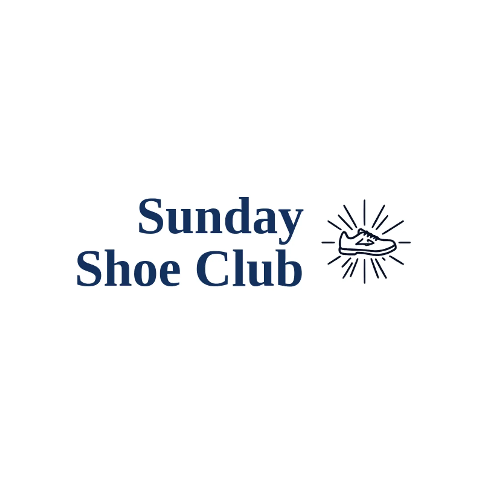 Sunday Shoe Club logo for shoe store