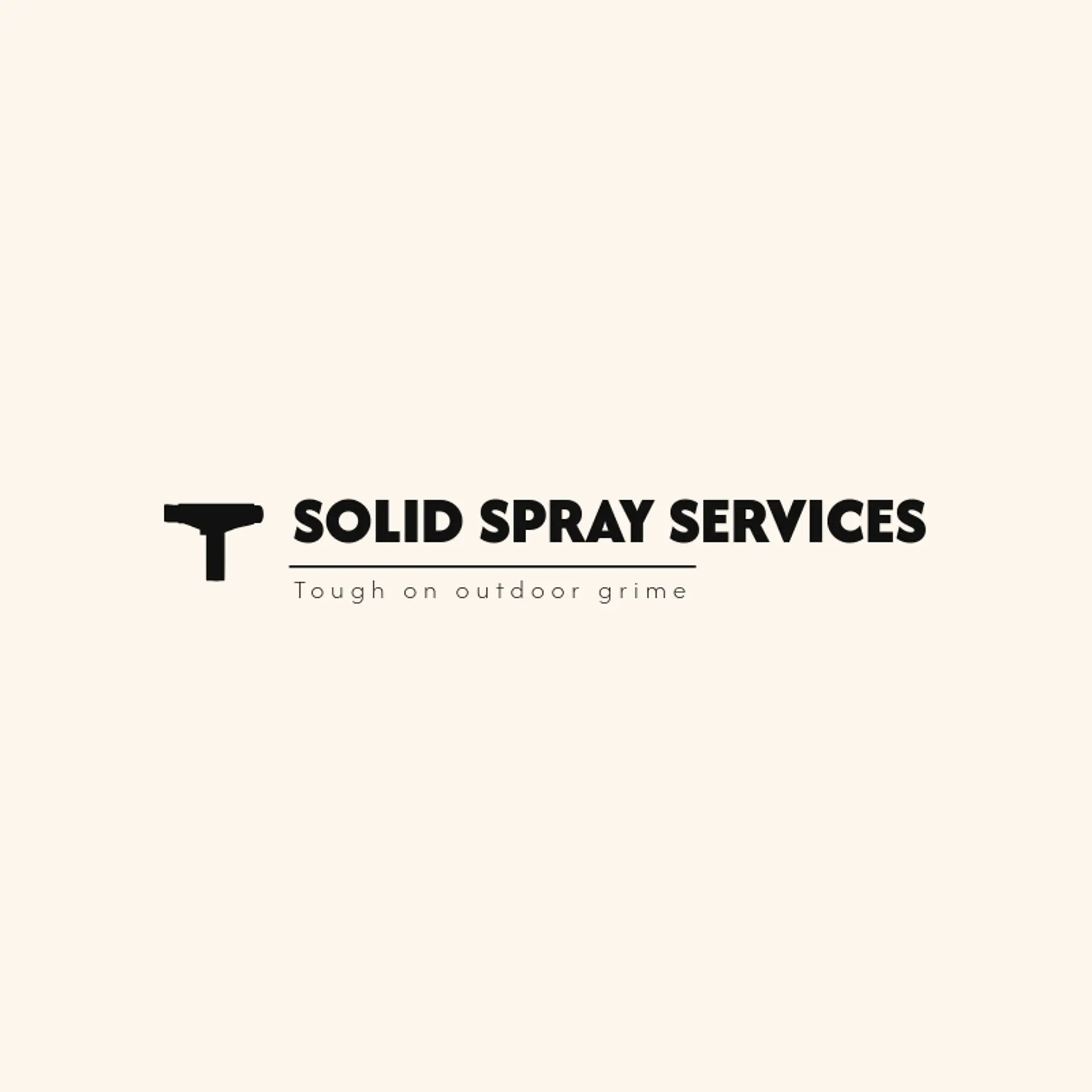 Solid Spray Services logo for pressure wash