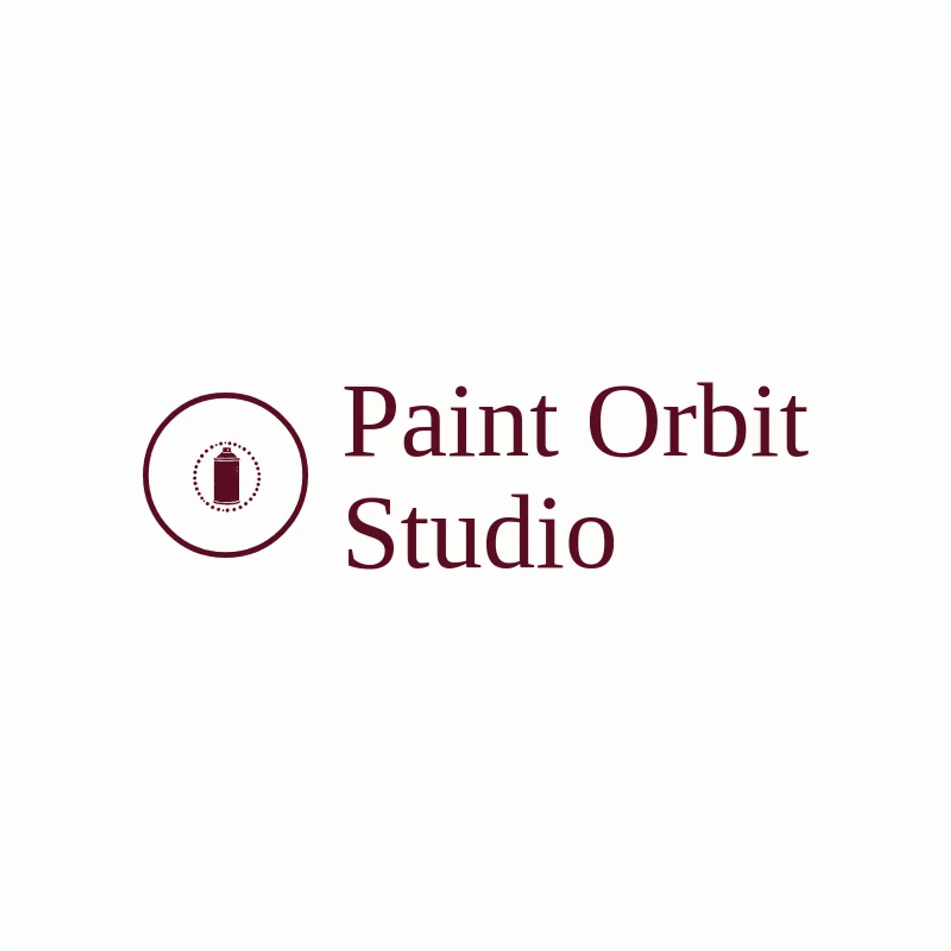Paint Orbit Studio logo for spray paint