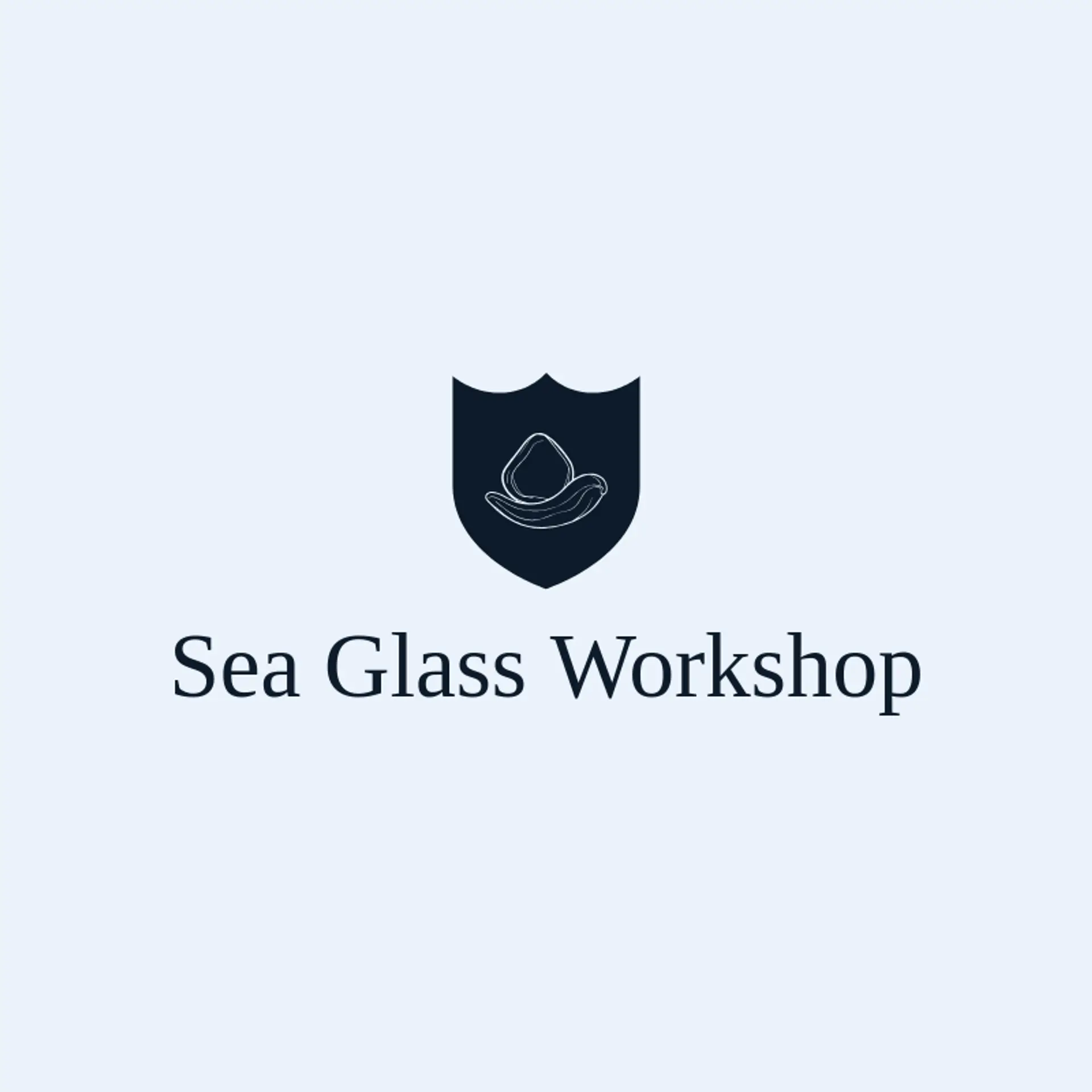 Sea Glass Workshop logo for nautical