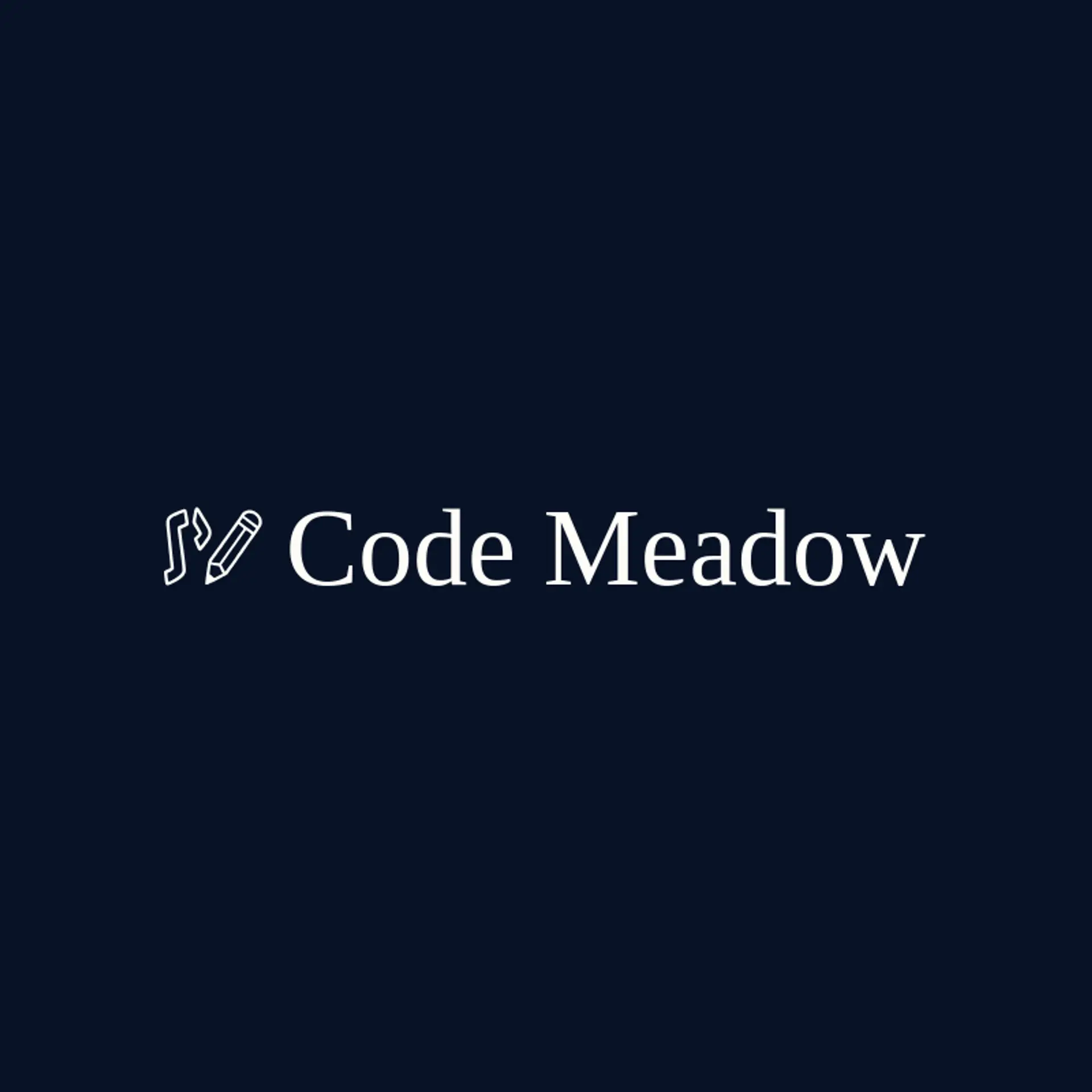 Code Meadow logo for coding