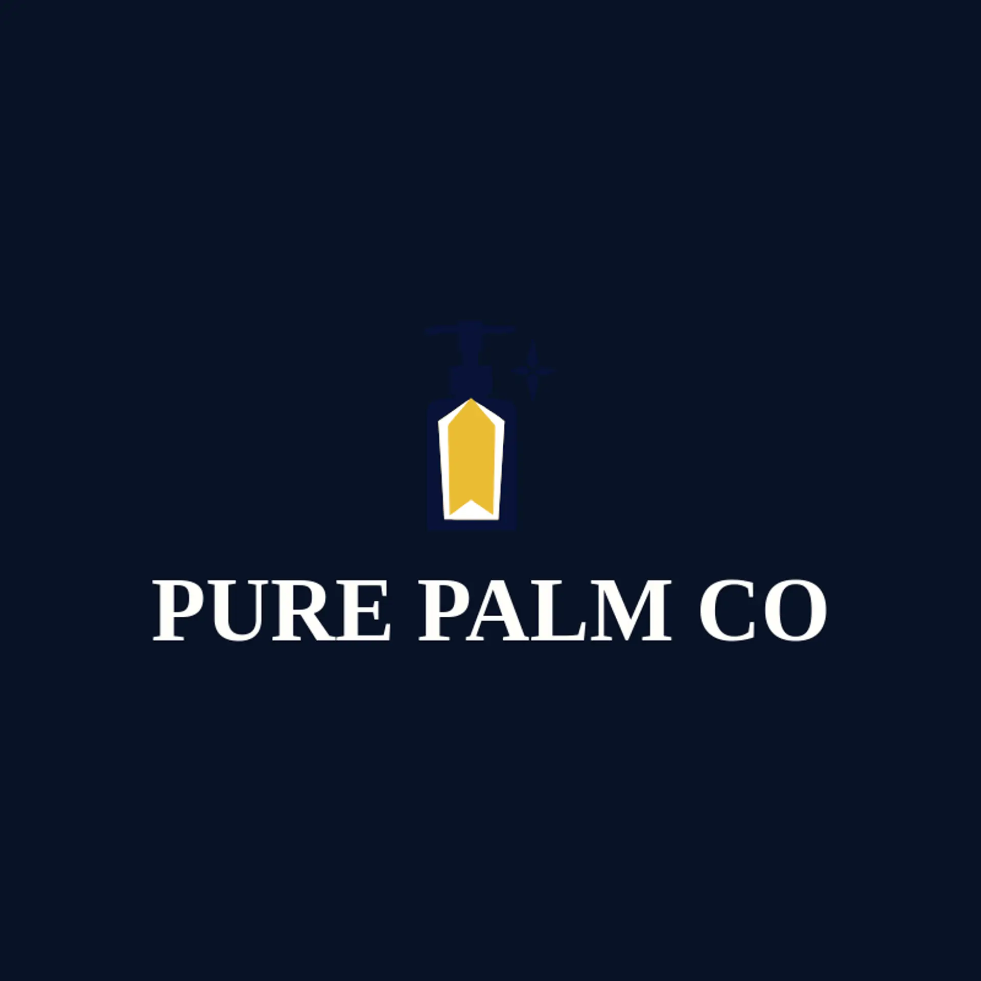 Pure Palm Co logo for hand sanitizer
