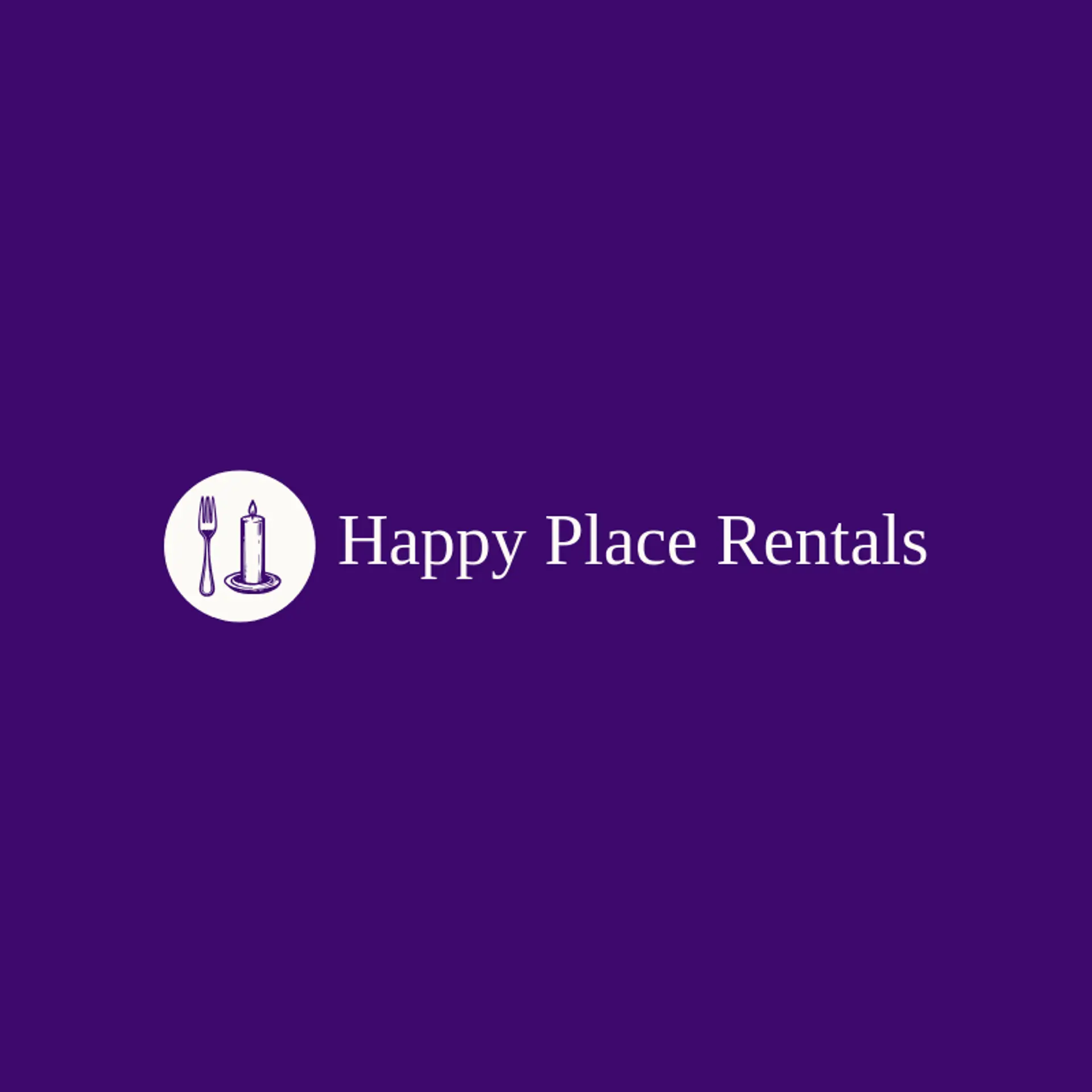 Happy Place Rentals logo for party rental