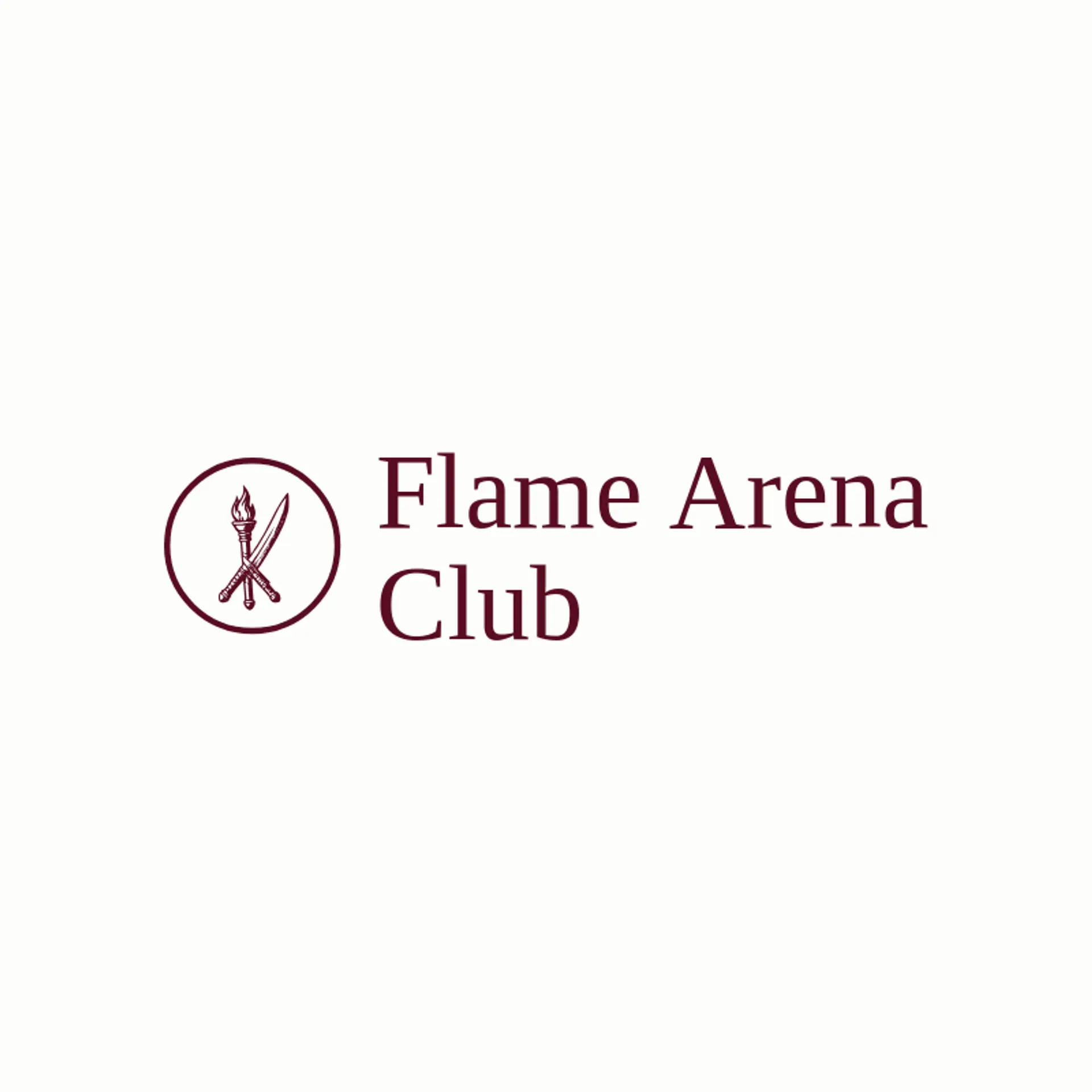 Flame Arena Club logo for gladiator