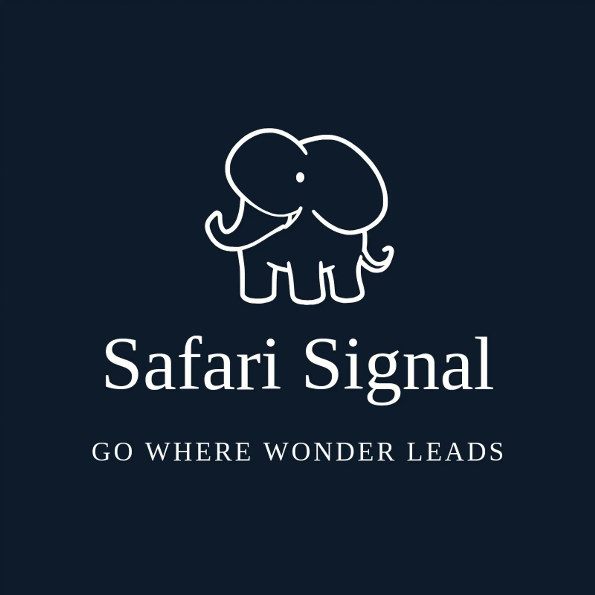 Safari Signal logo for elephant