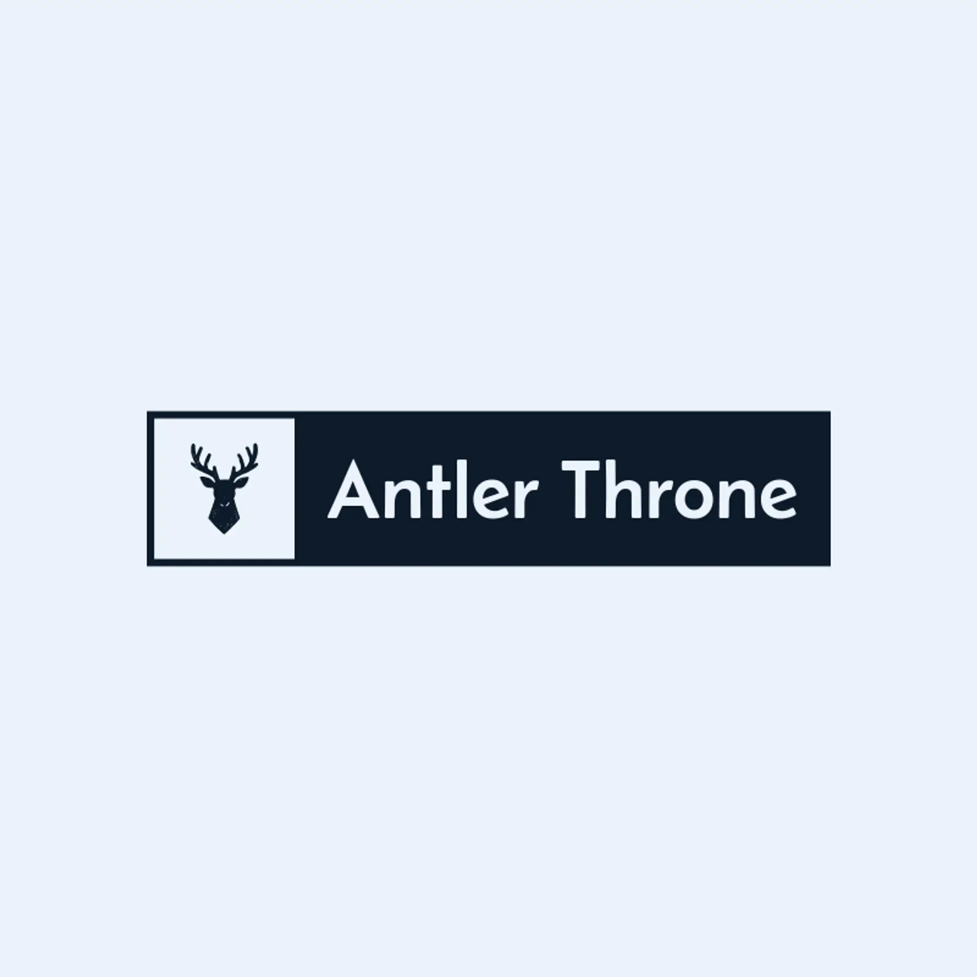 Antler Throne logo for death metal