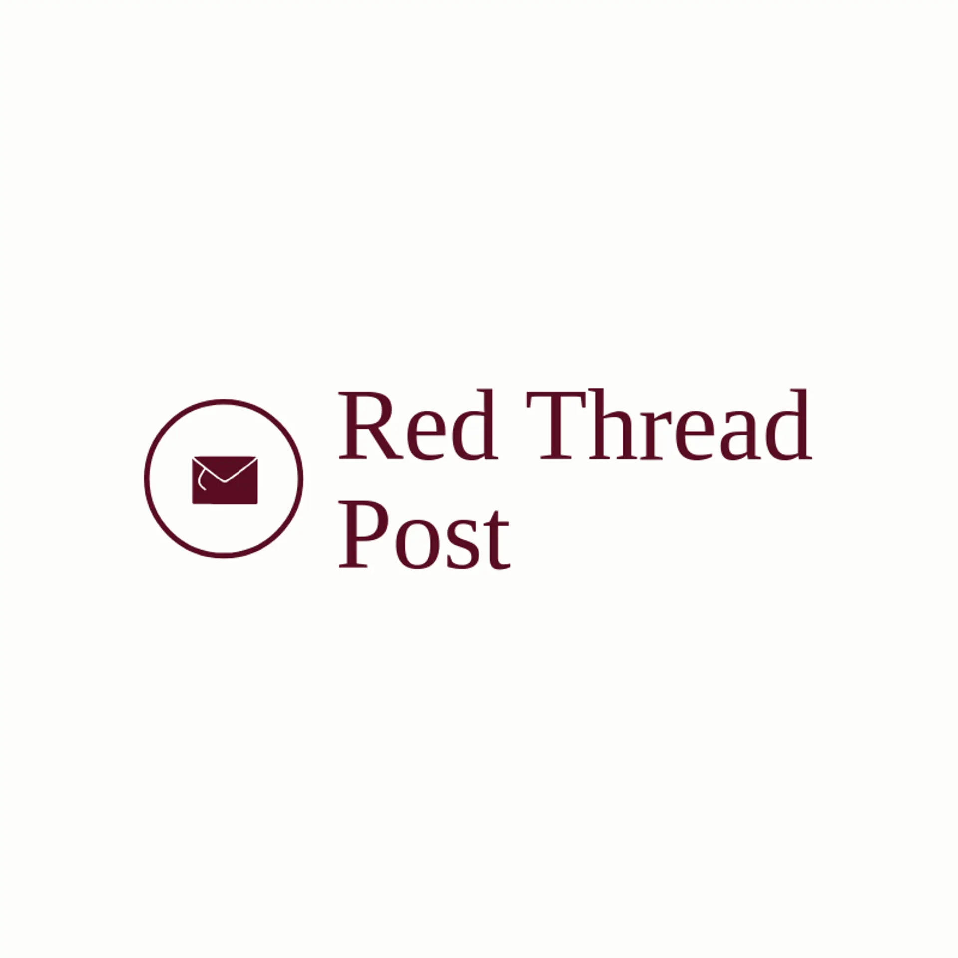 Red Thread Post logo for envelope