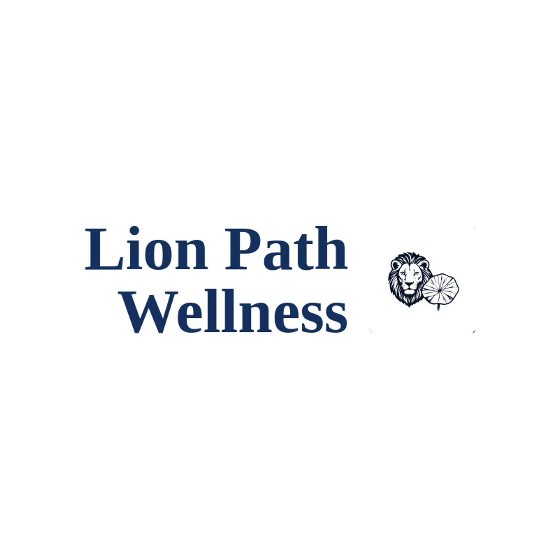 Lion Path Wellness logo for lion head