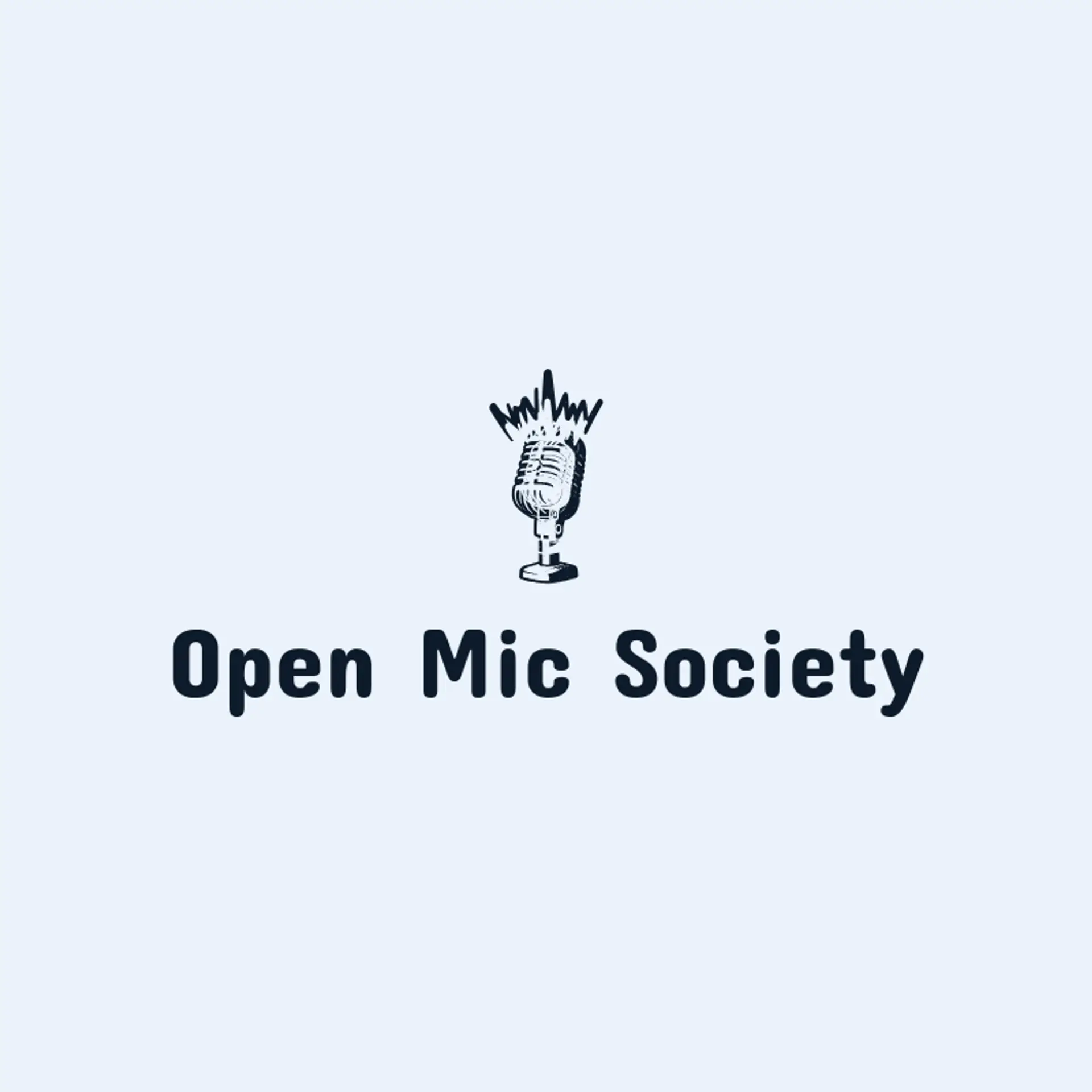 Open Mic Society logo for event