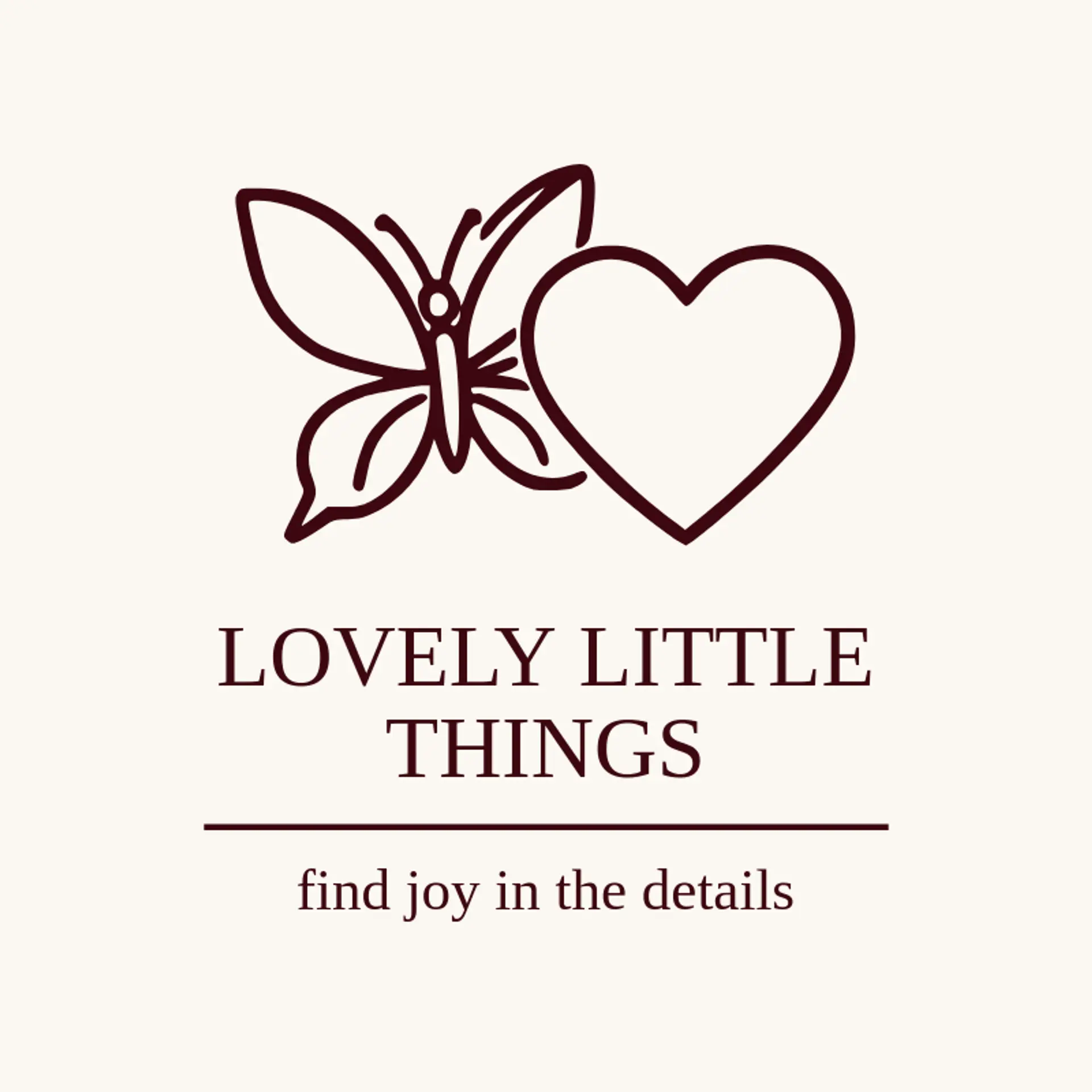 Lovely Little Things logo for valentine