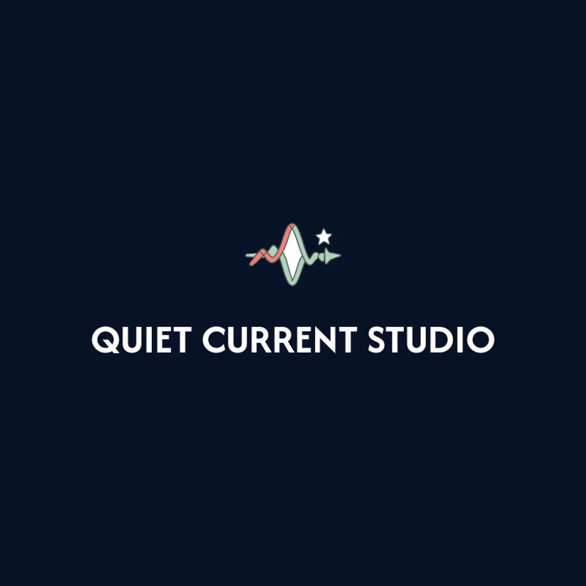 Quiet Current Studio logo for asmr