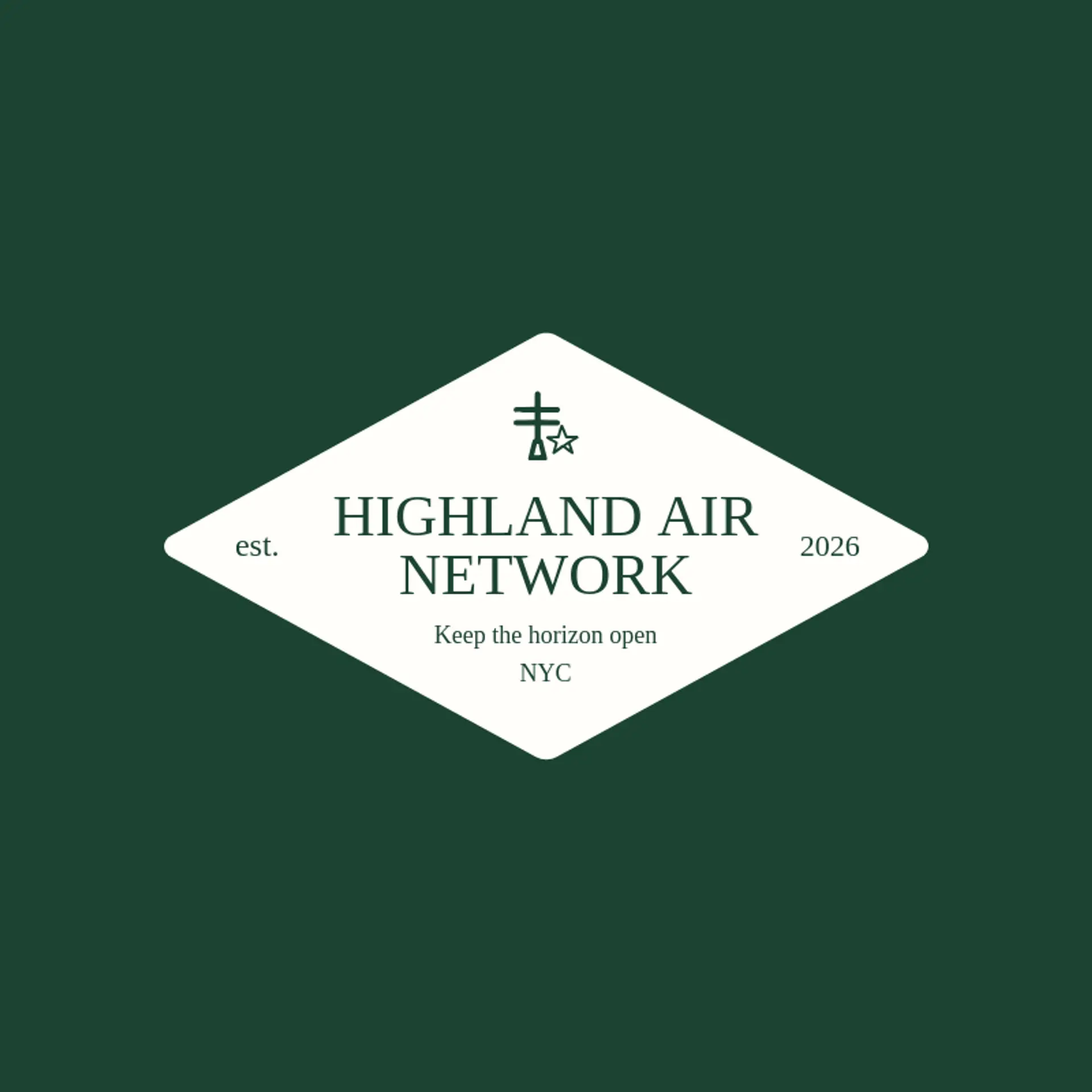 Highland Air Network logo for broadcast