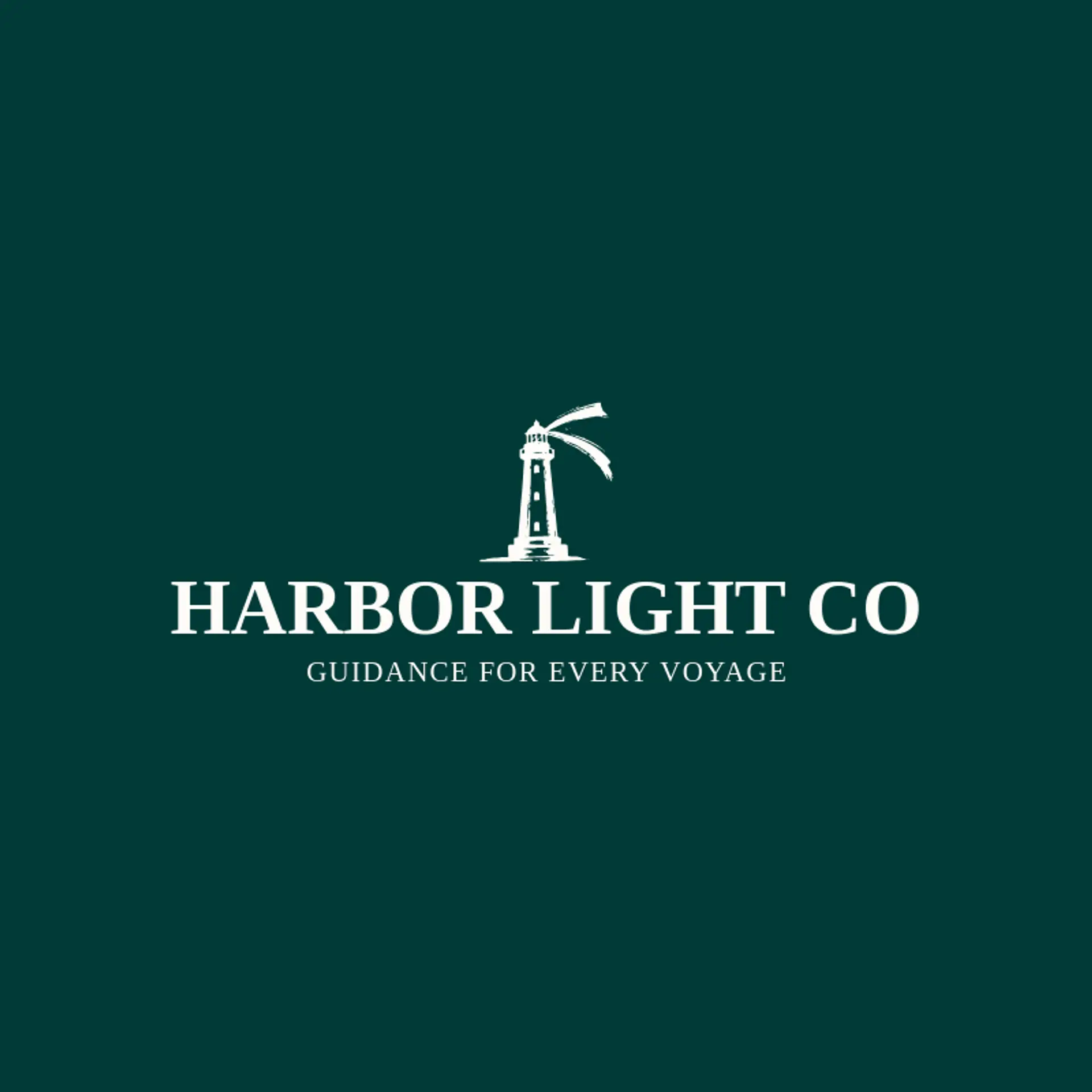 Harbor Light Co logo for ocean
