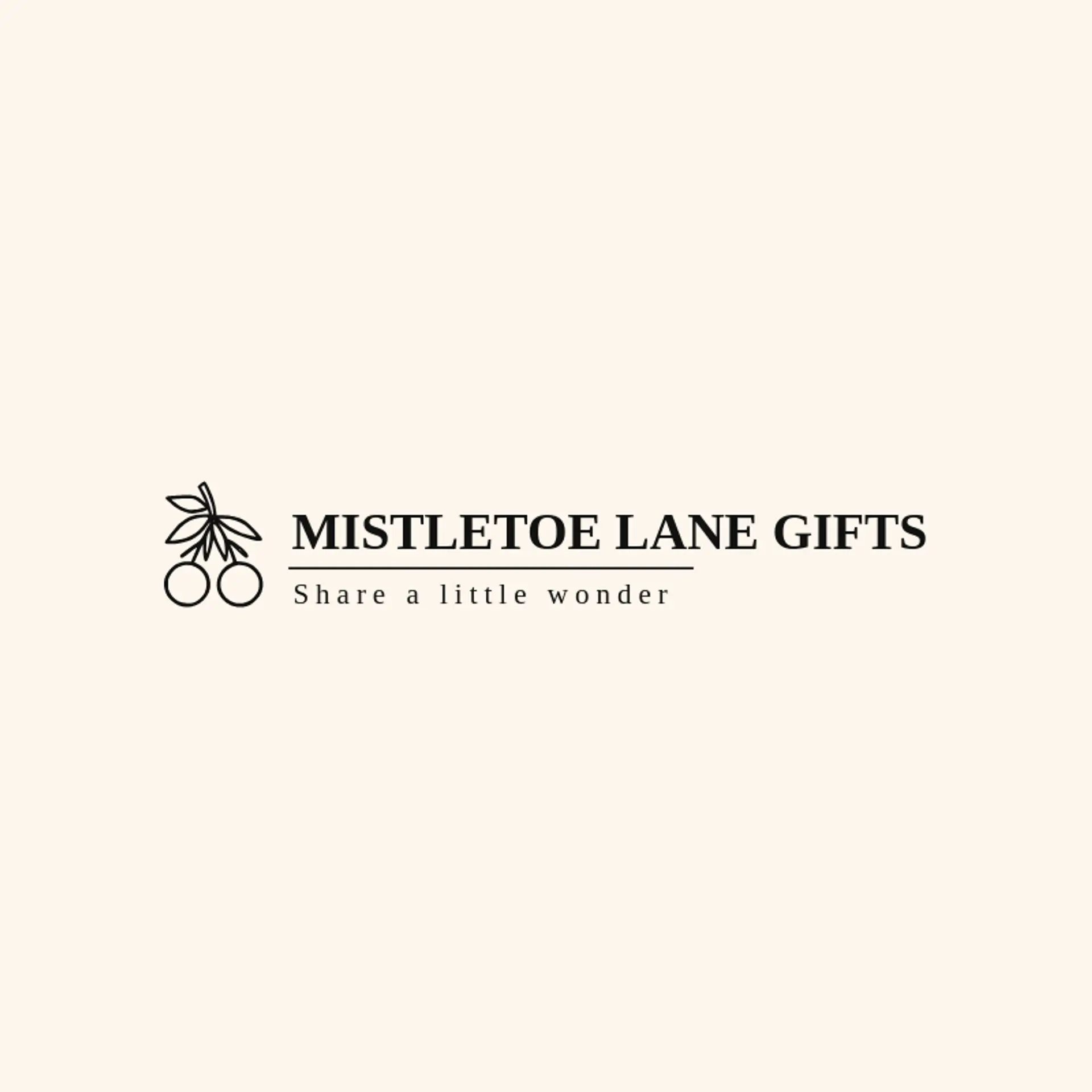 Mistletoe Lane Gifts logo for holiday