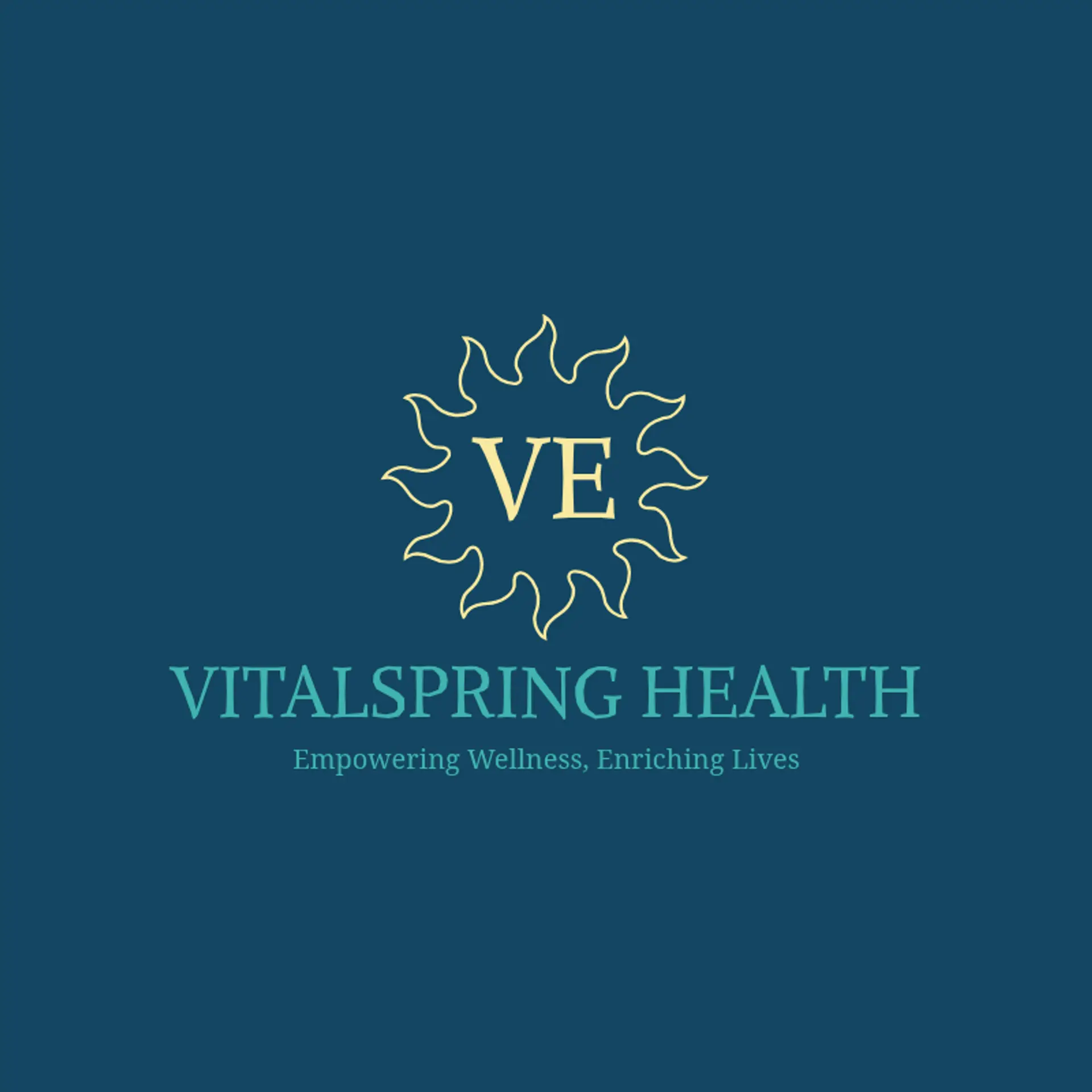 Vitalspring Health logo for healthcare