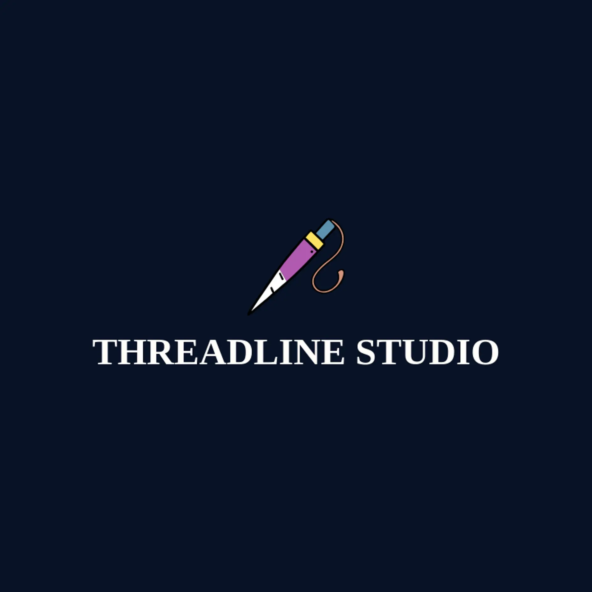 Threadline Studio logo for stitching