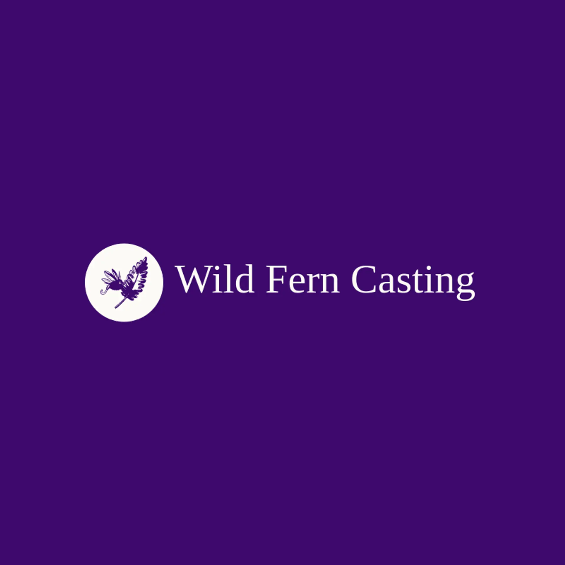 Wild Fern Casting logo for fly fishing
