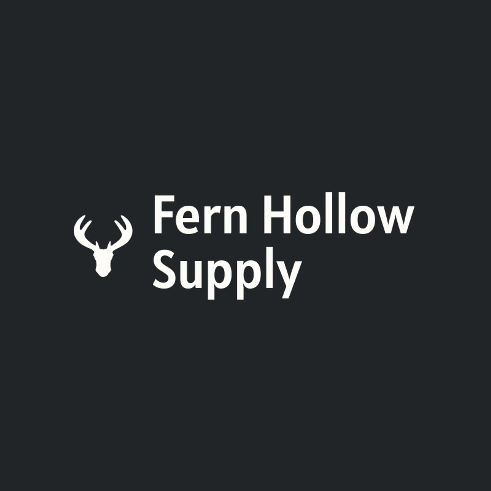 Fern Hollow Supply logo for buck