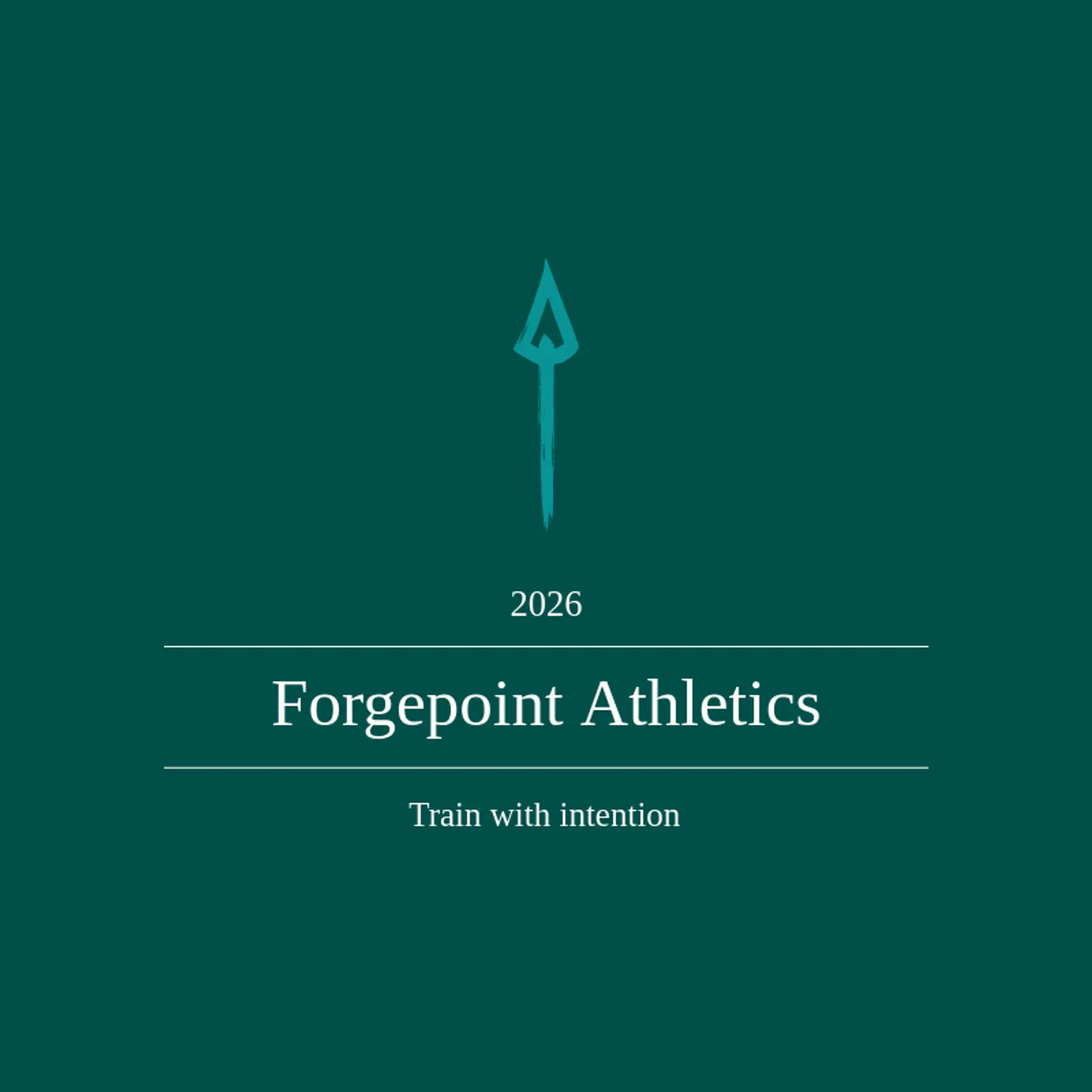 Forgepoint Athletics logo for spear