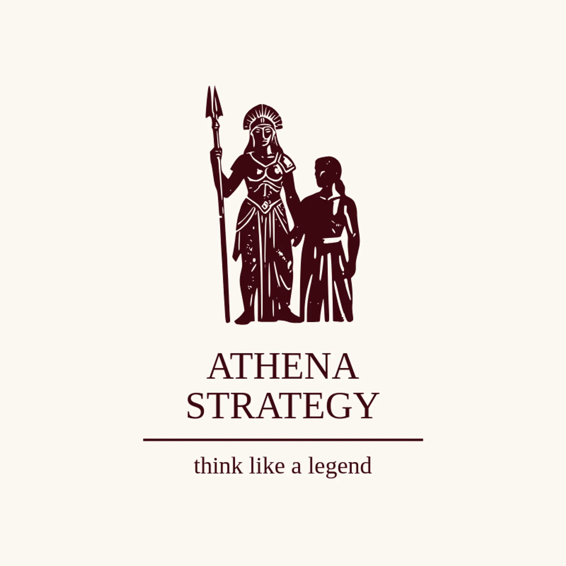 Athena Strategy logo for greek god