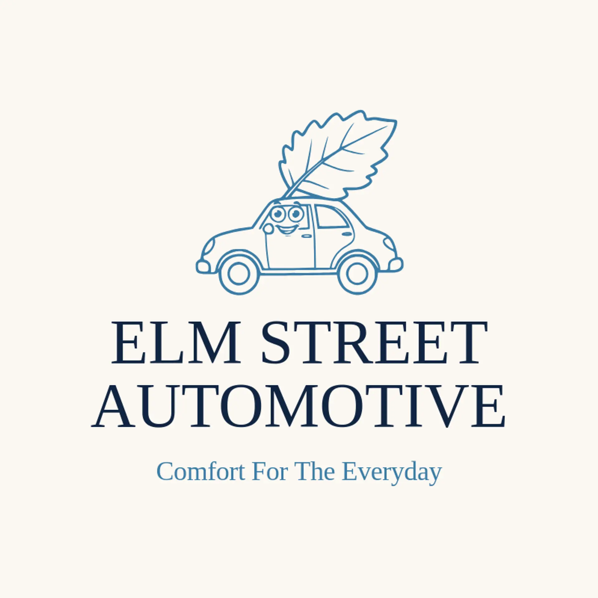 Elm Street Automotive logo for sedan