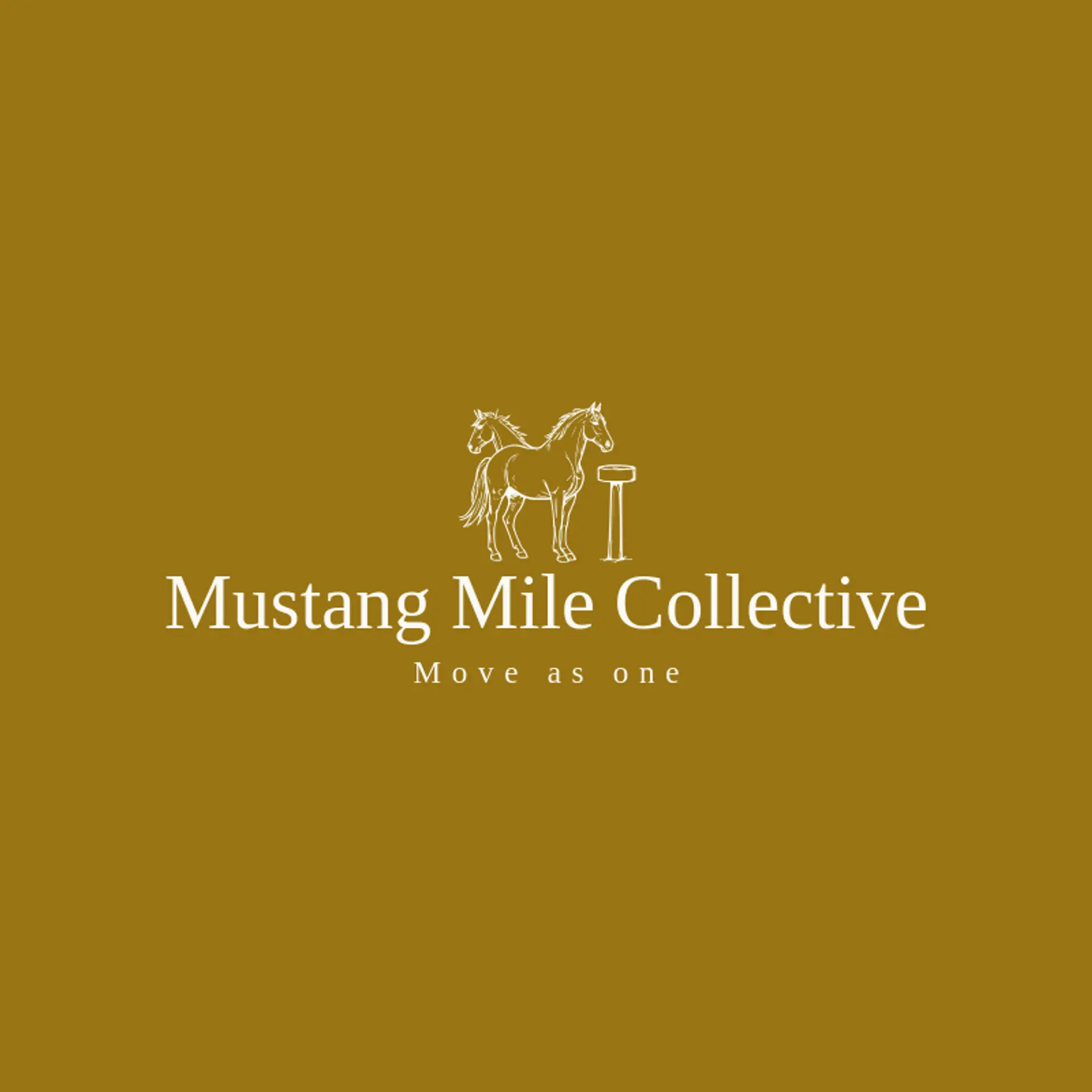 Mustang Mile Collective logo for mustang