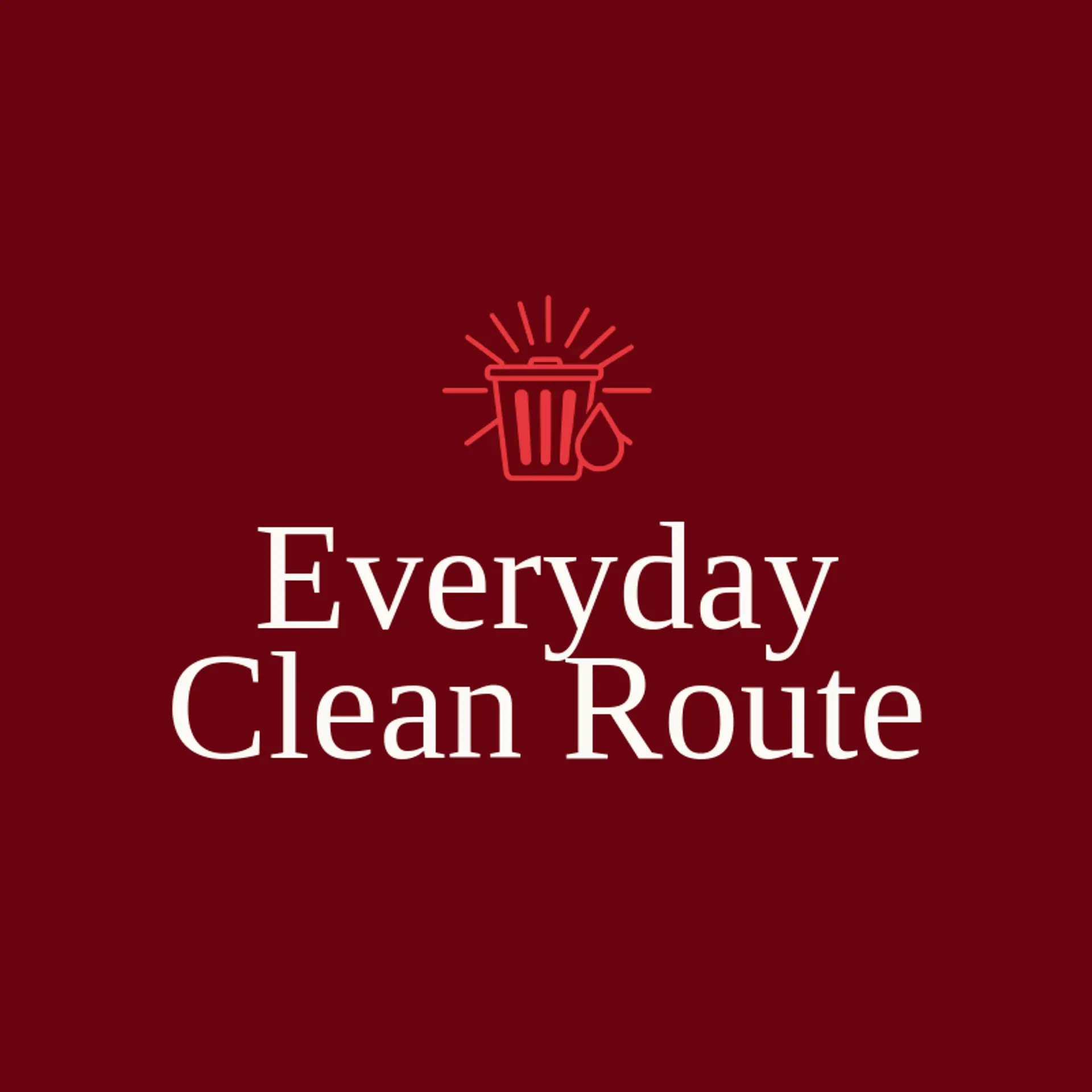 Everyday Clean Route logo for trash