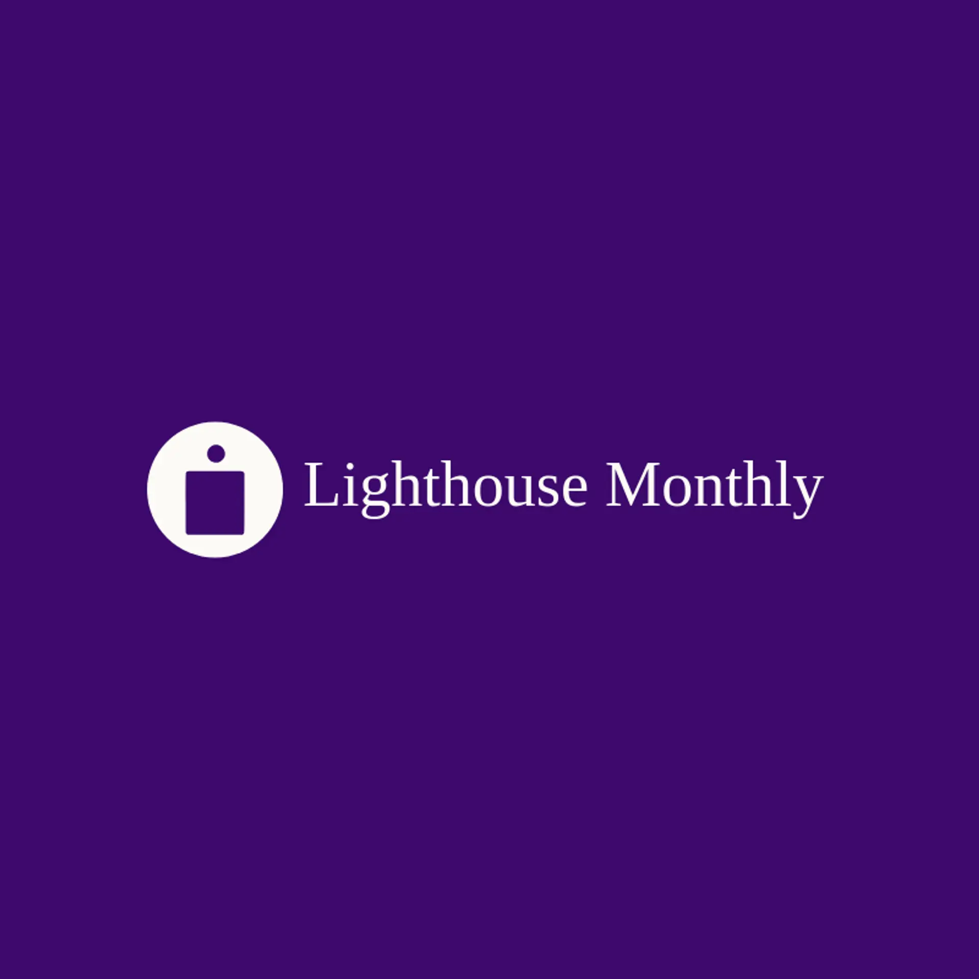Lighthouse Monthly logo for magazine