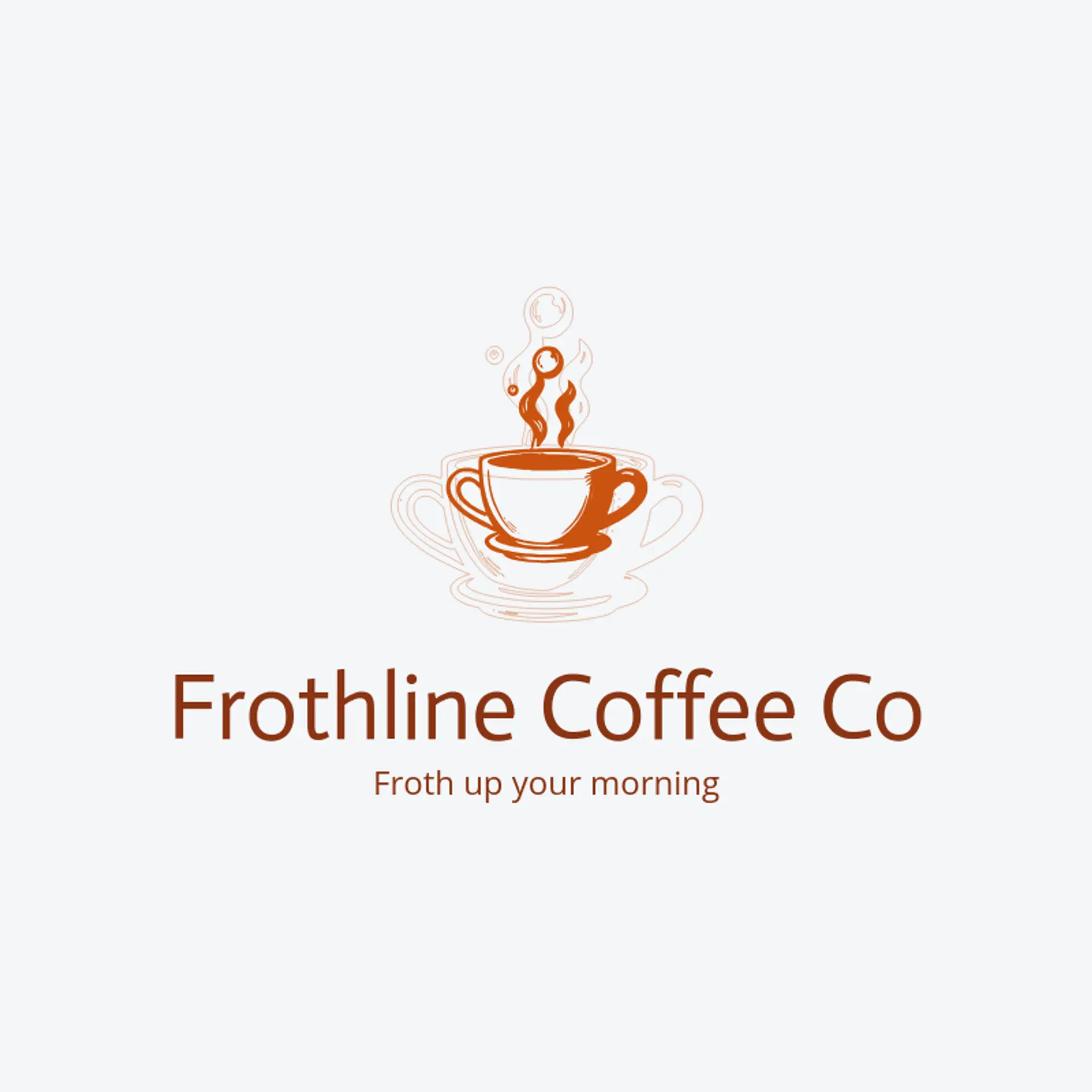 Frothline Coffee Co logo for coffee