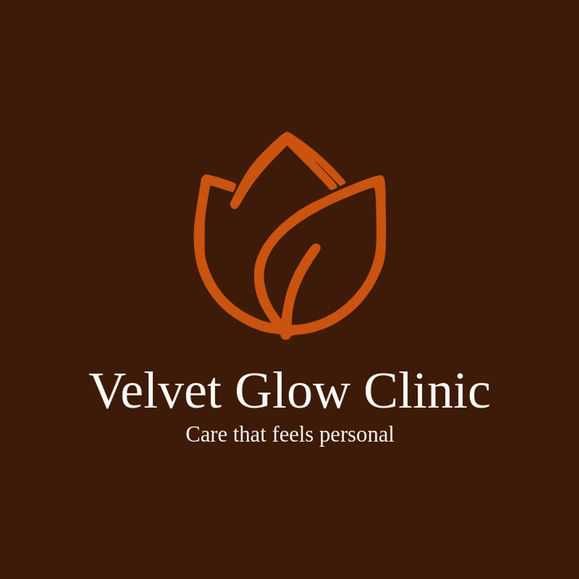 Velvet Glow Clinic logo for med spa
