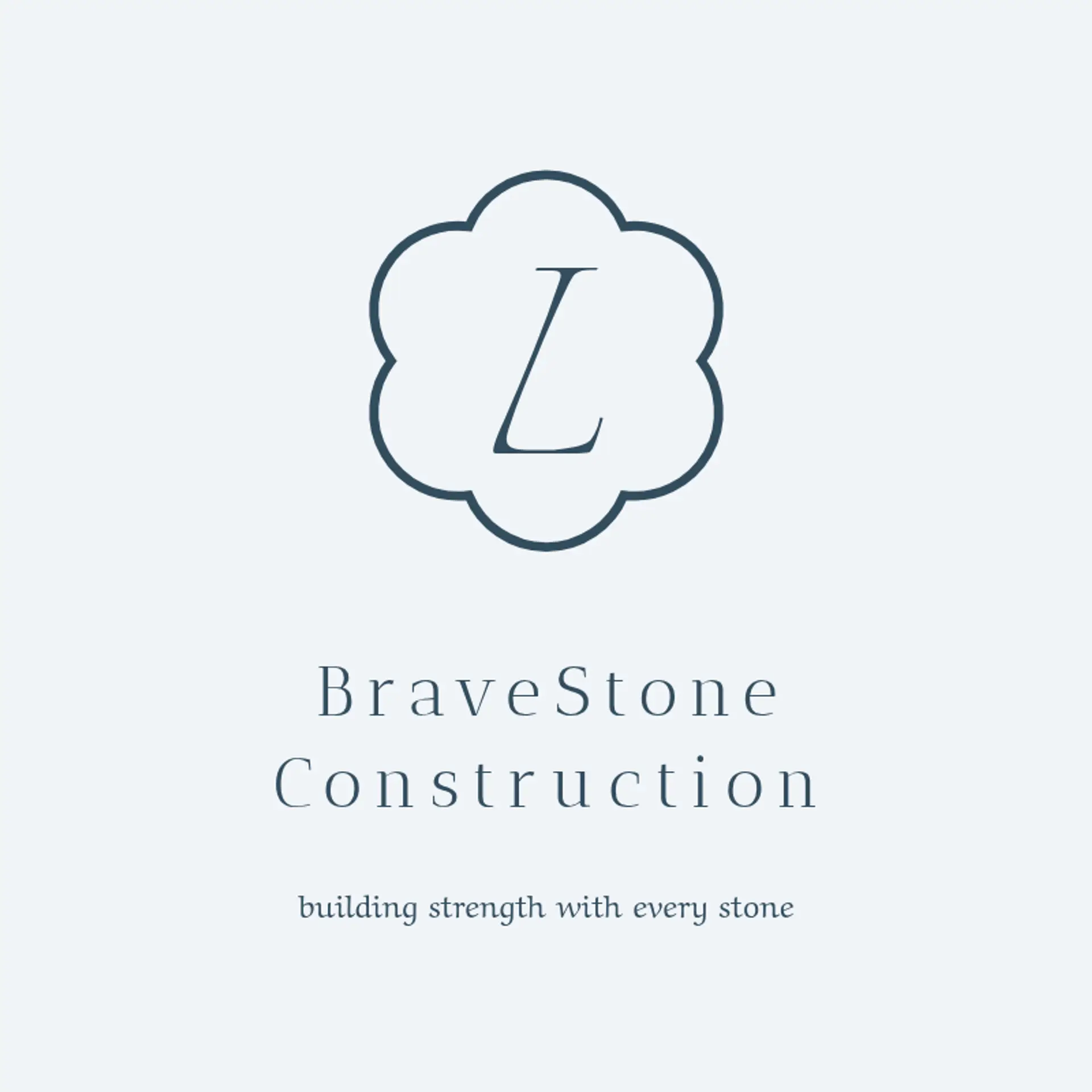 BraveStone Construction logo for construction business