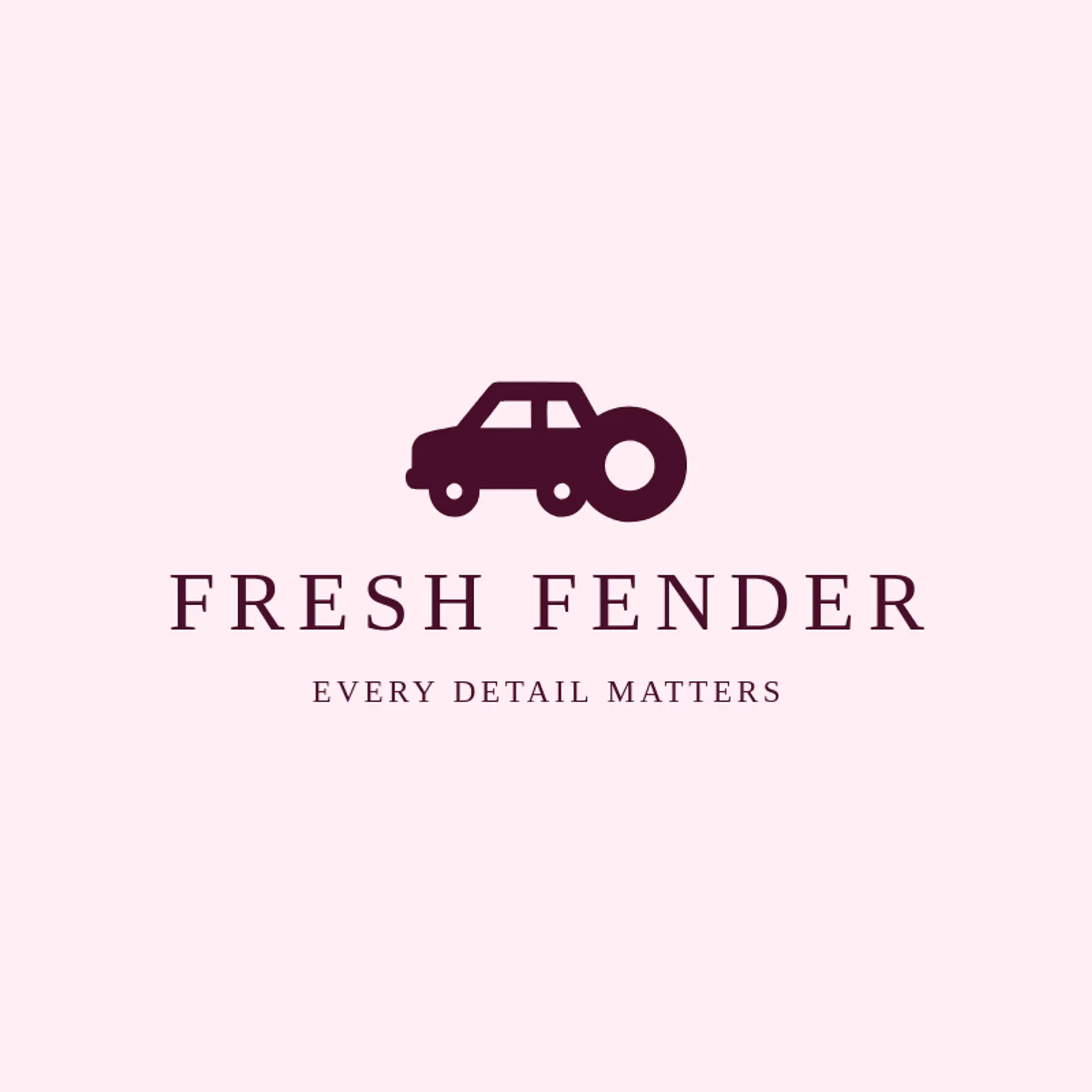 Fresh Fender logo for auto detailing