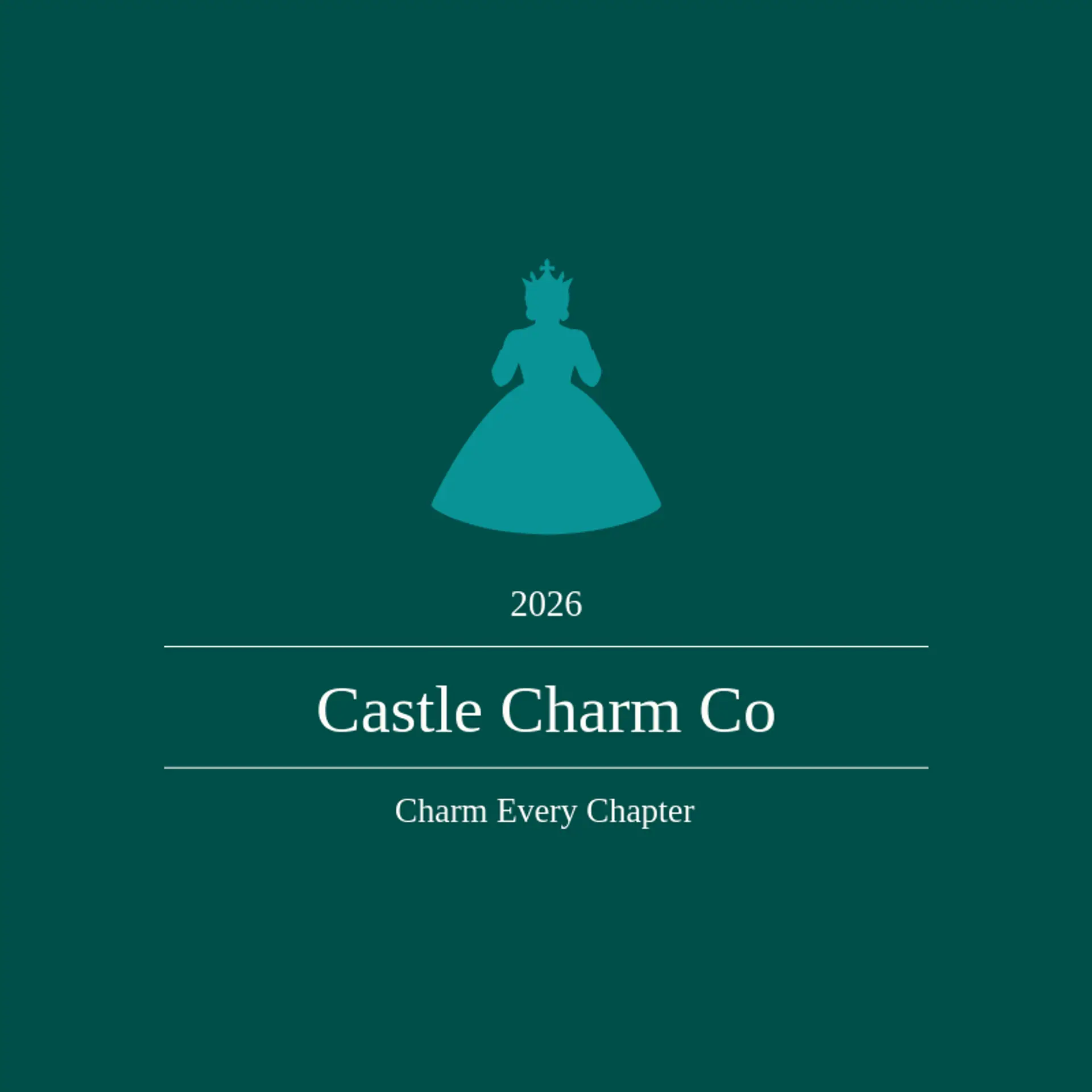 Castle Charm Co logo for princess