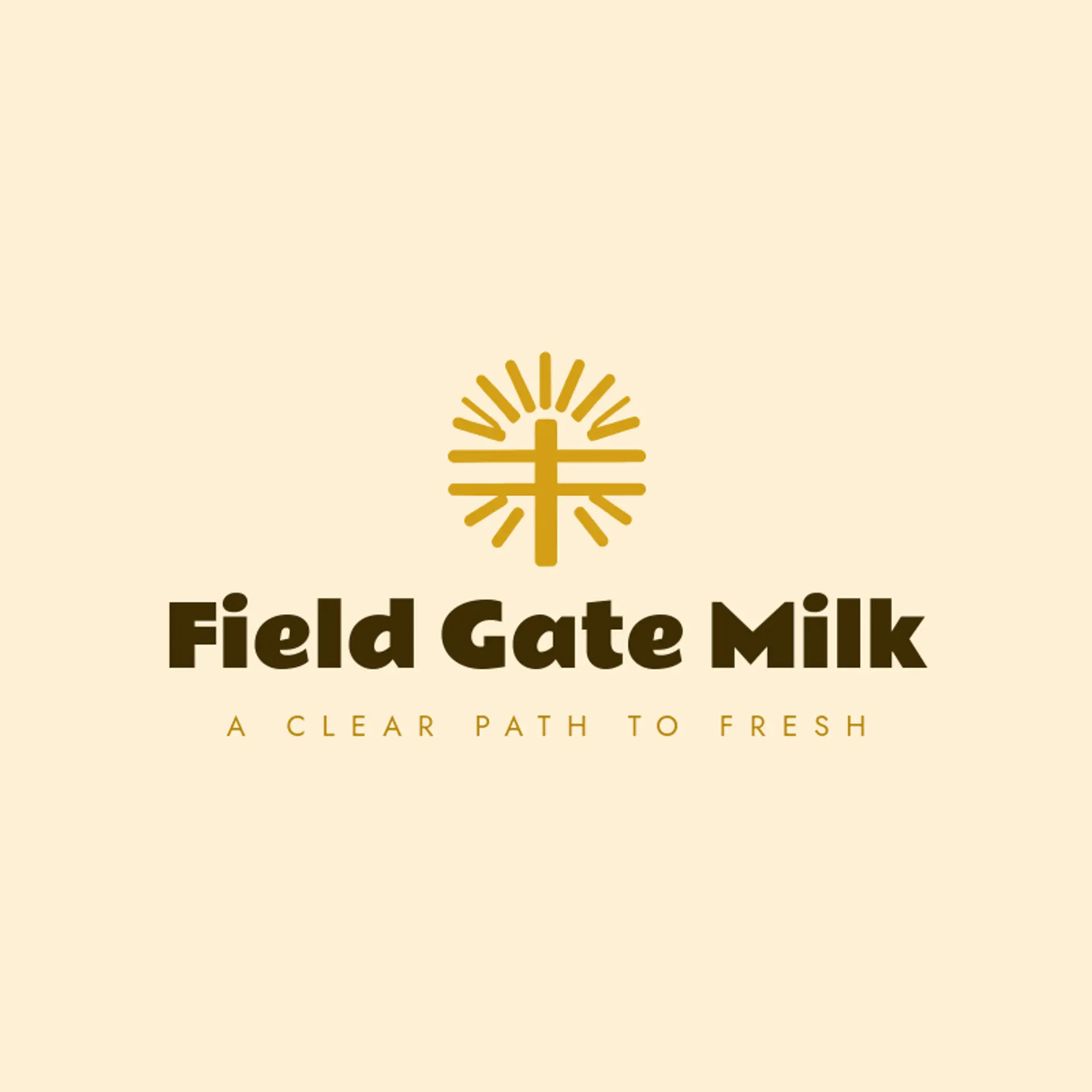 Field Gate Milk logo for dairy farm