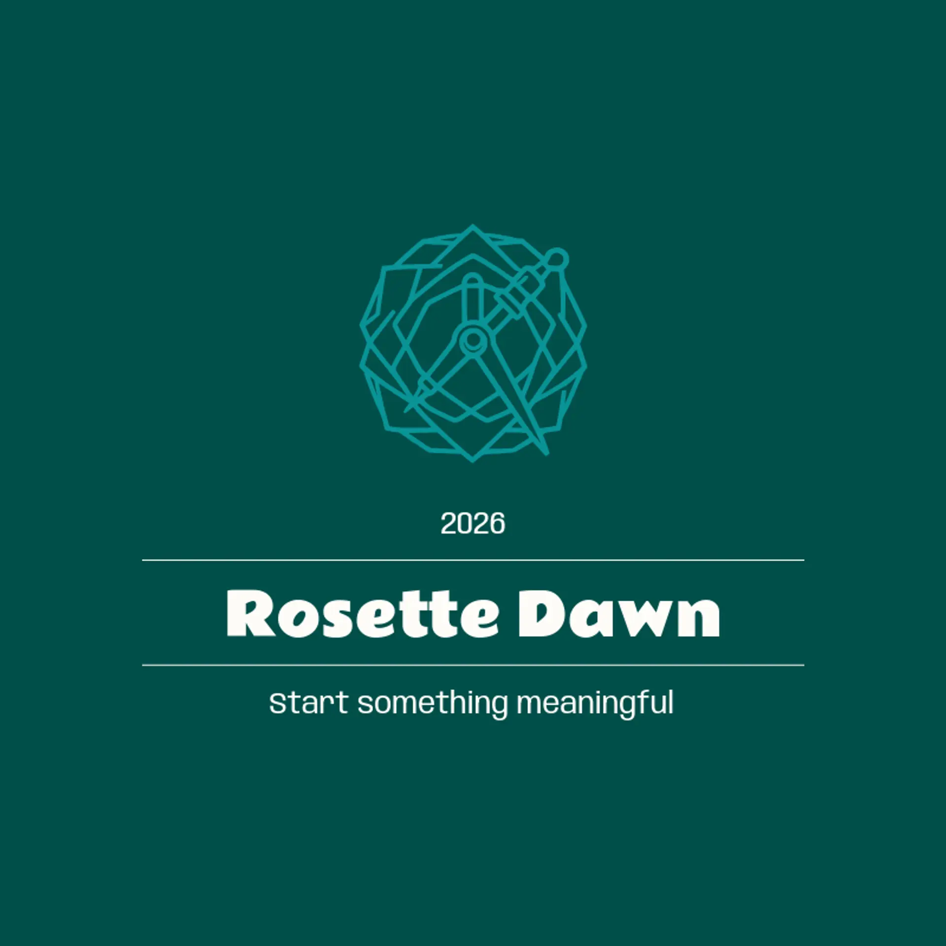 Rosette Dawn logo for islamic