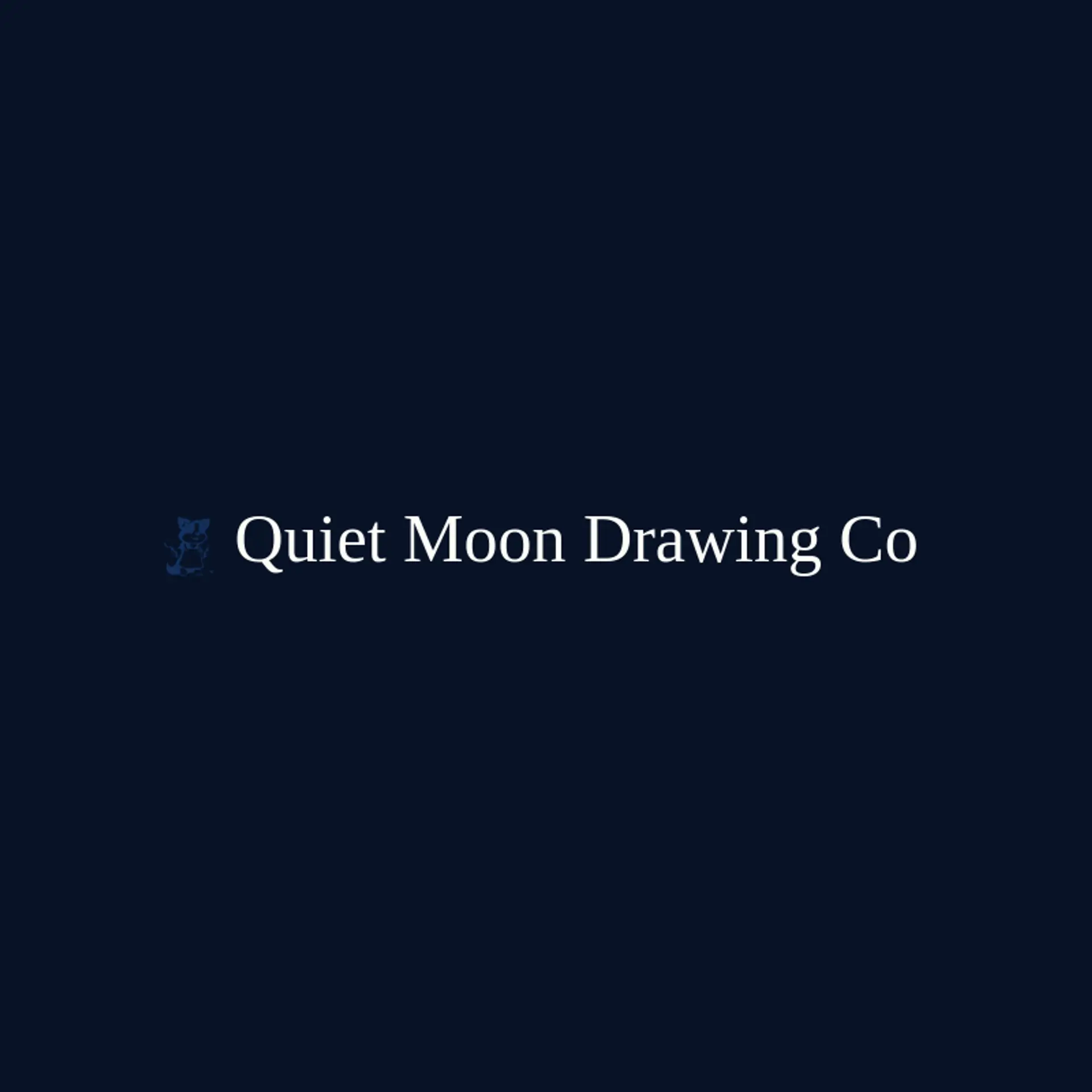 Quiet Moon Drawing Co logo for illustrator