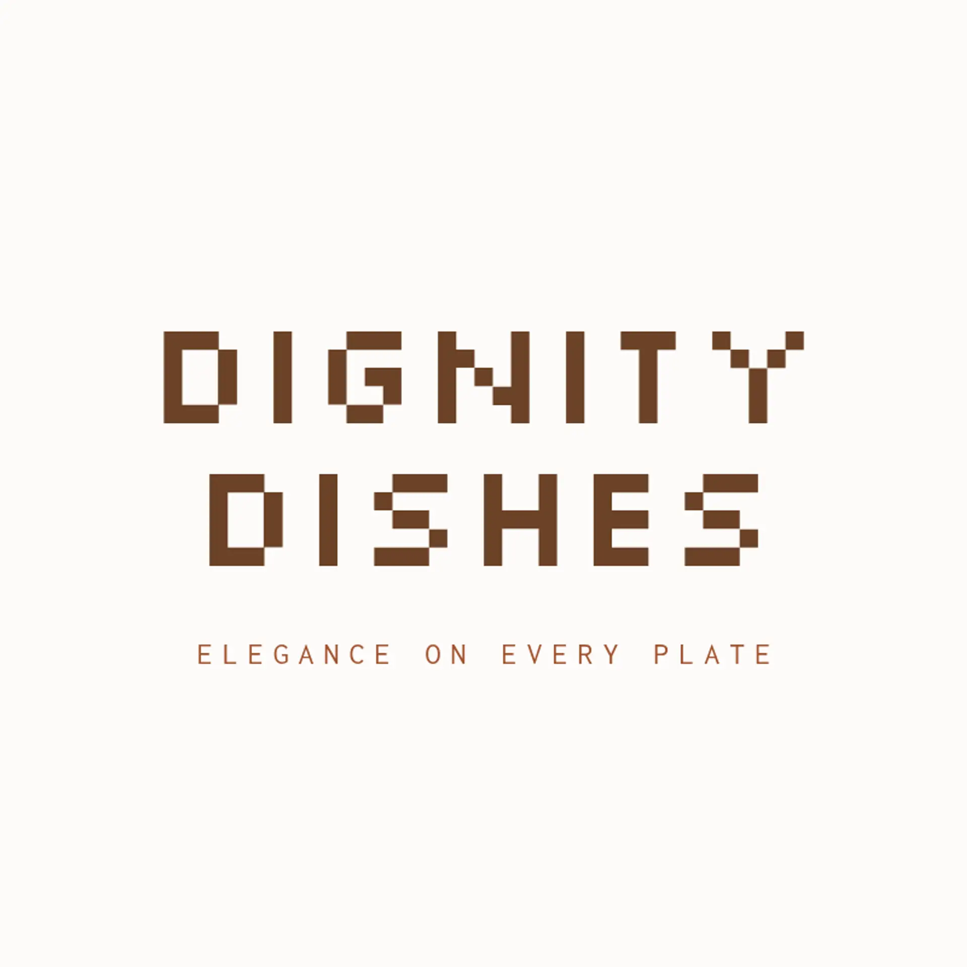 Dignity Dishes logo for fine dining restaurant