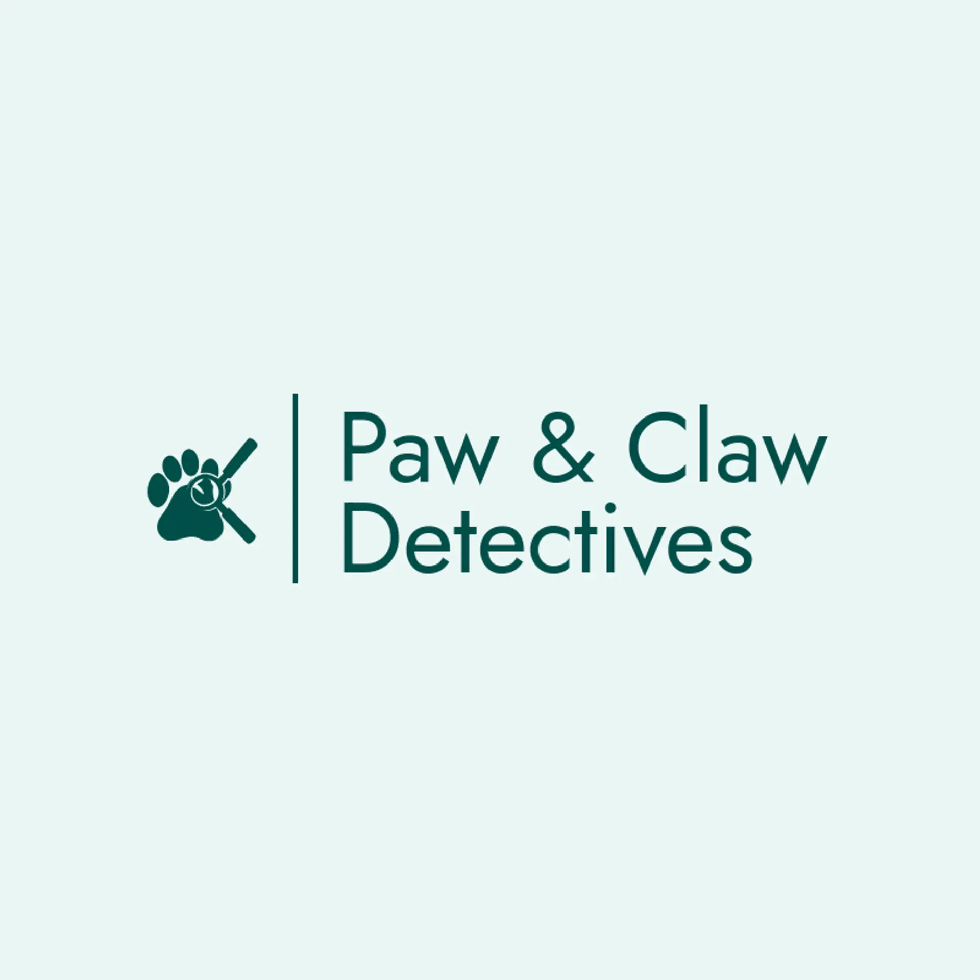 Paw & Claw Detectives logo for detective