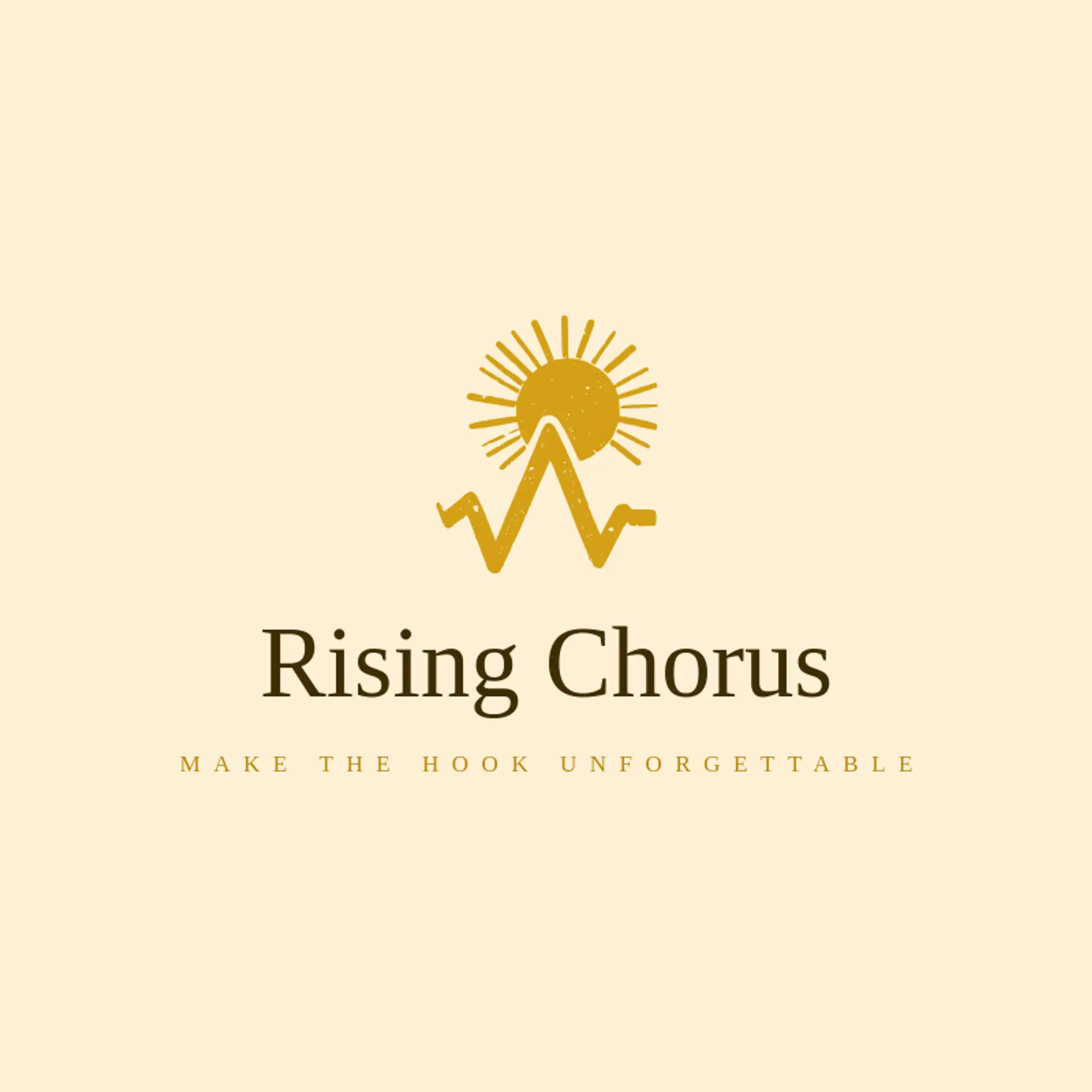 Rising Chorus logo for rock and roll
