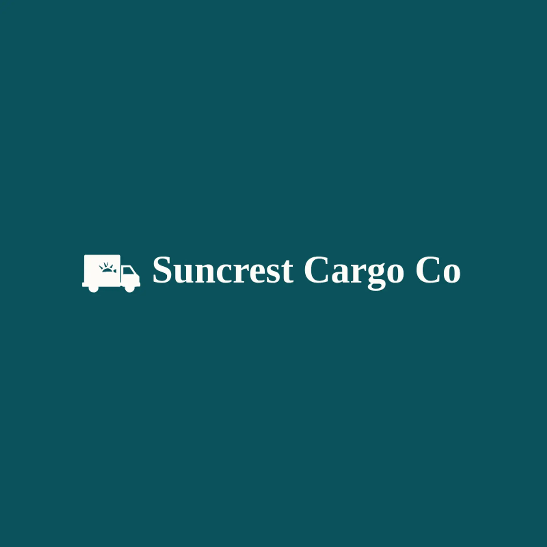 Suncrest Cargo Co logo for box truck
