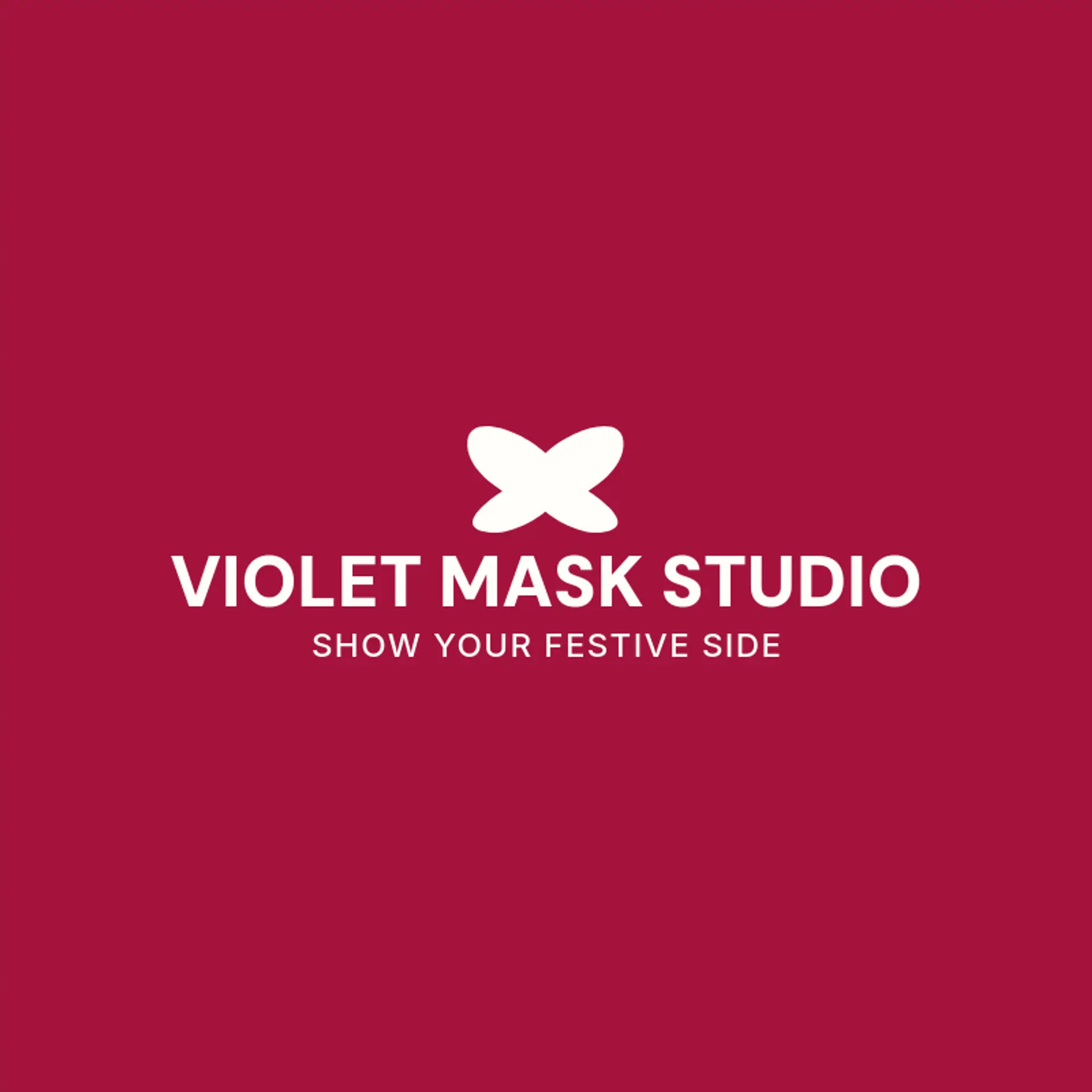 Violet Mask Studio logo for mardi gras