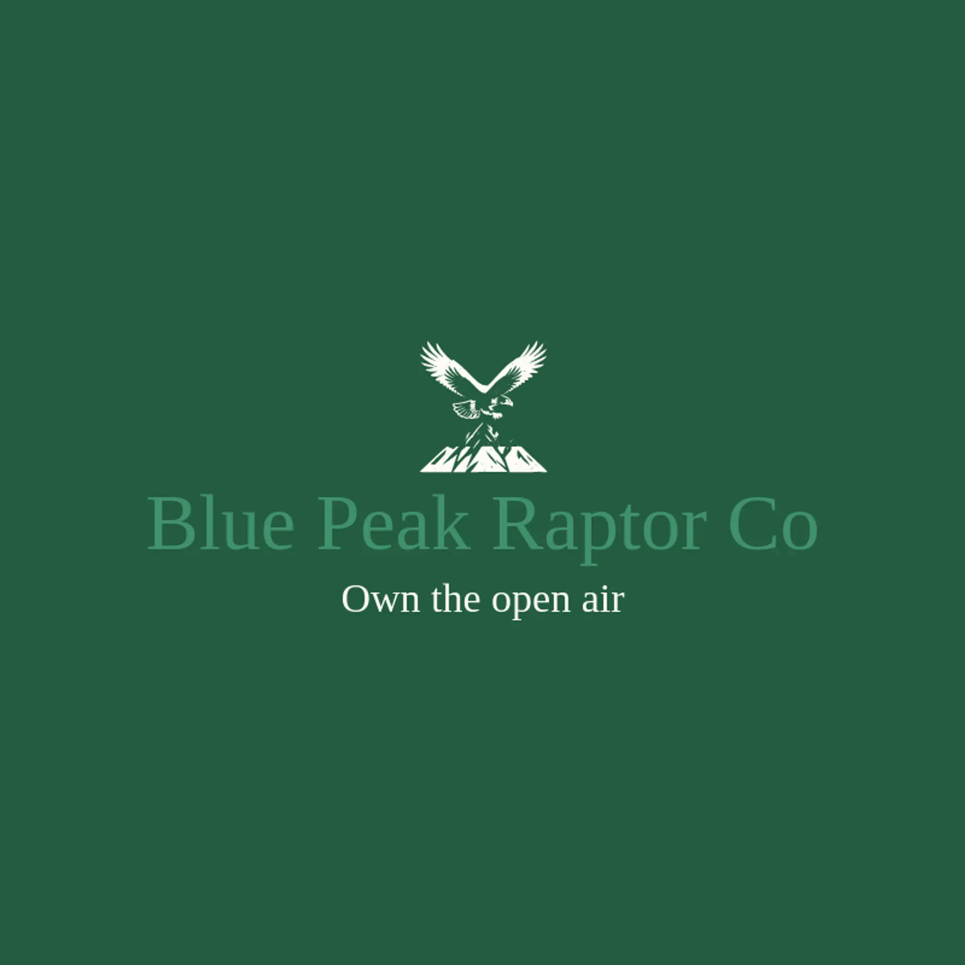 Blue Peak Raptor Co logo for bald eagle